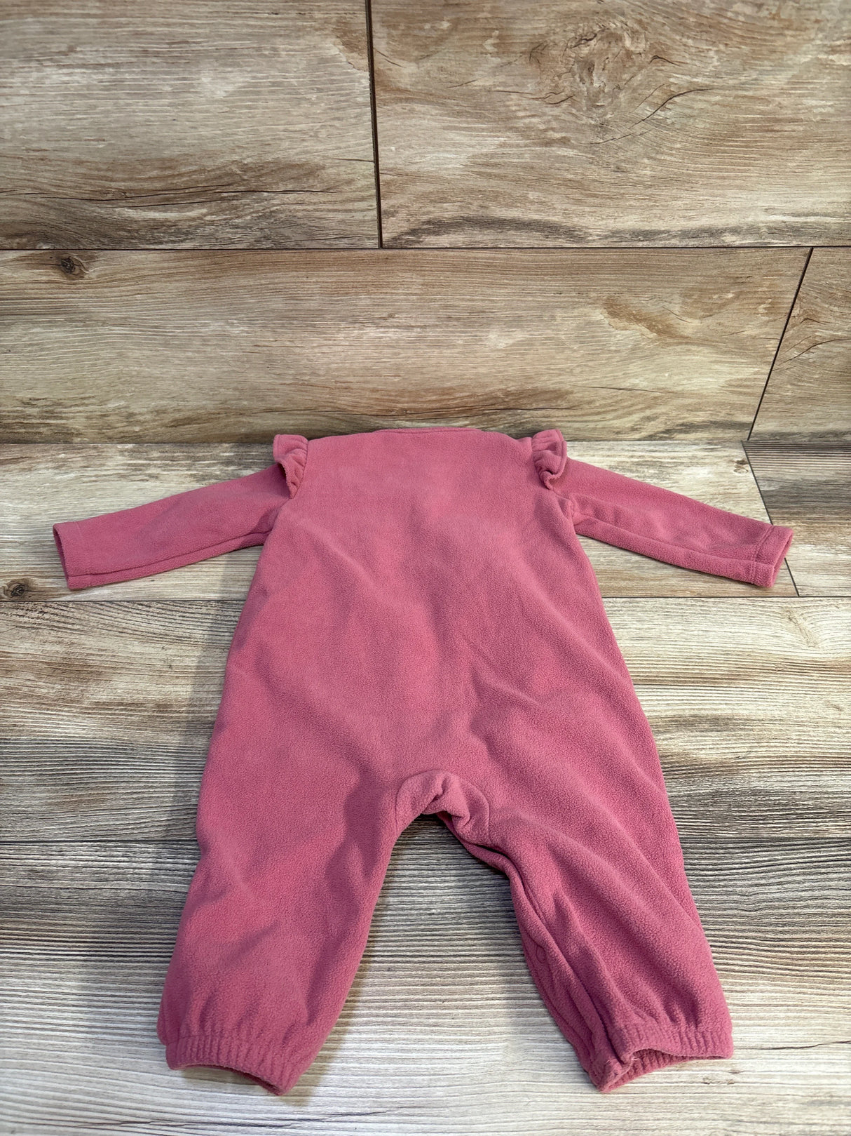 Carter's Fleece Henley Coverall Pink sz 6m
