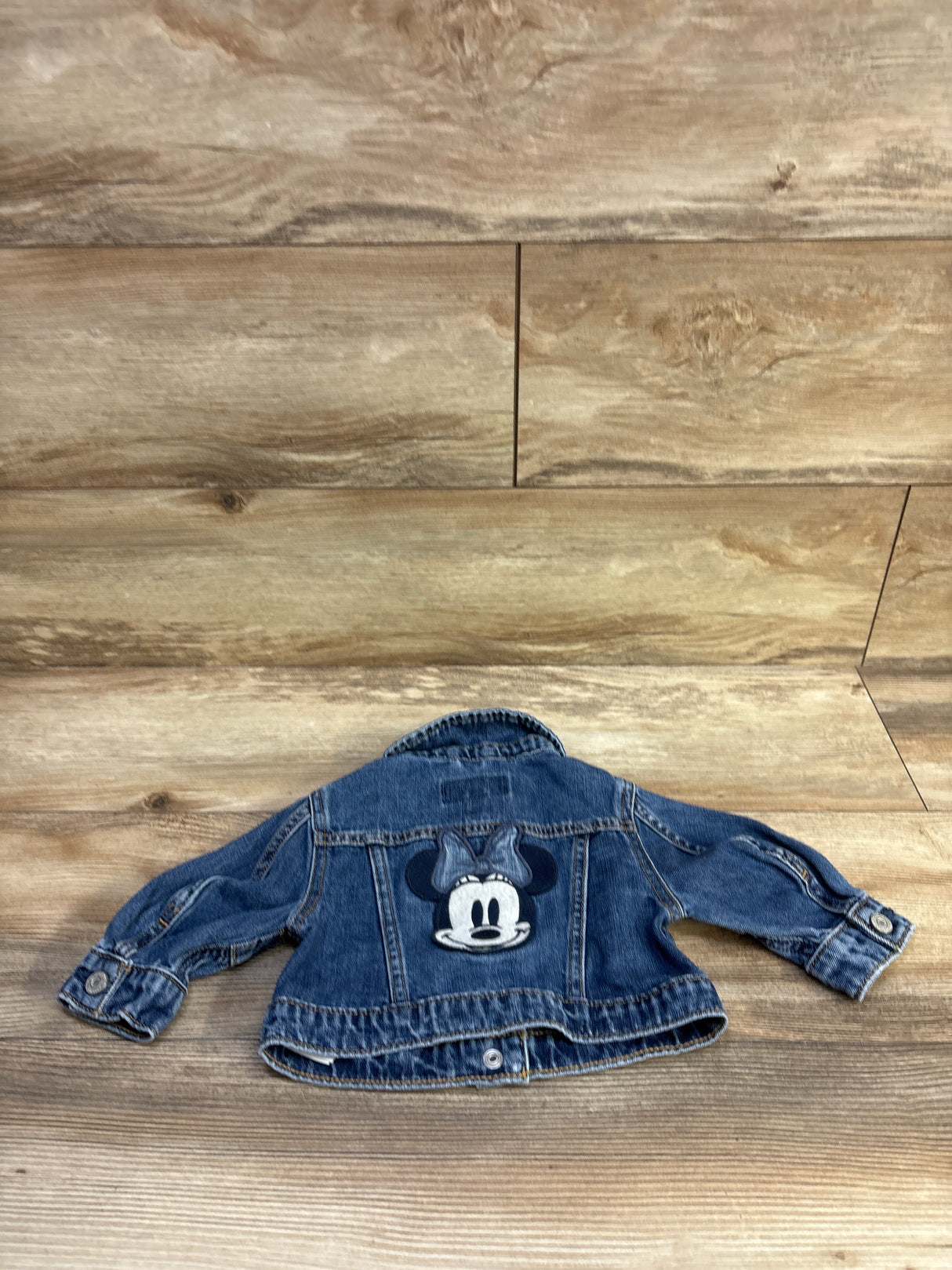 Baby Gap x Disney Minnie Mouse Icon Denim Jacket Blue sz 6-12m