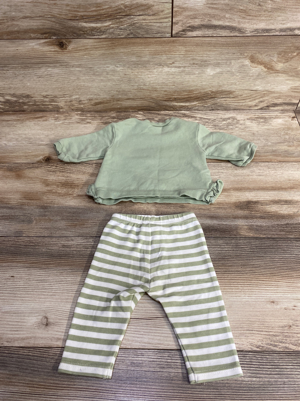 Mayoral 2pc Bow Sweatshirt & Bottoms Sage sz 1-2m