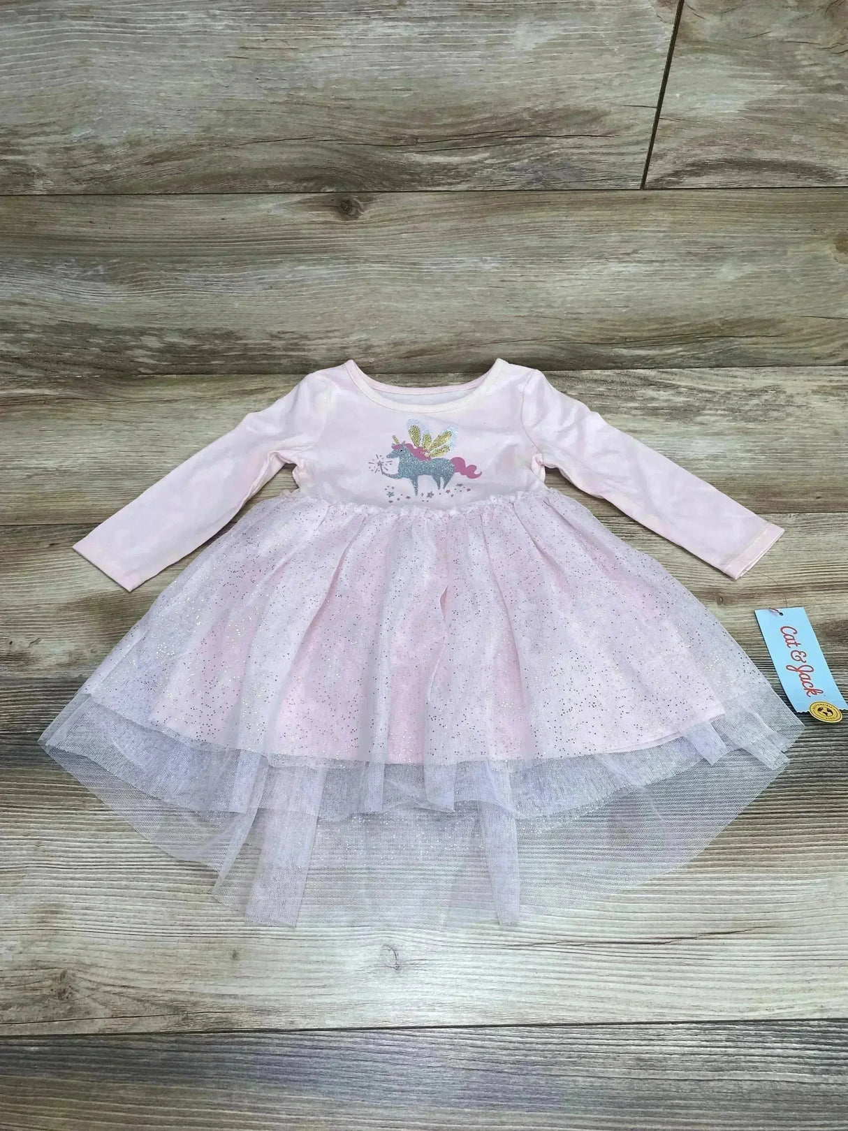 NEW Cat & Jack Unicorn Tulle Dress & Bloomers Pink sz 12m - Me n Mommy To Be