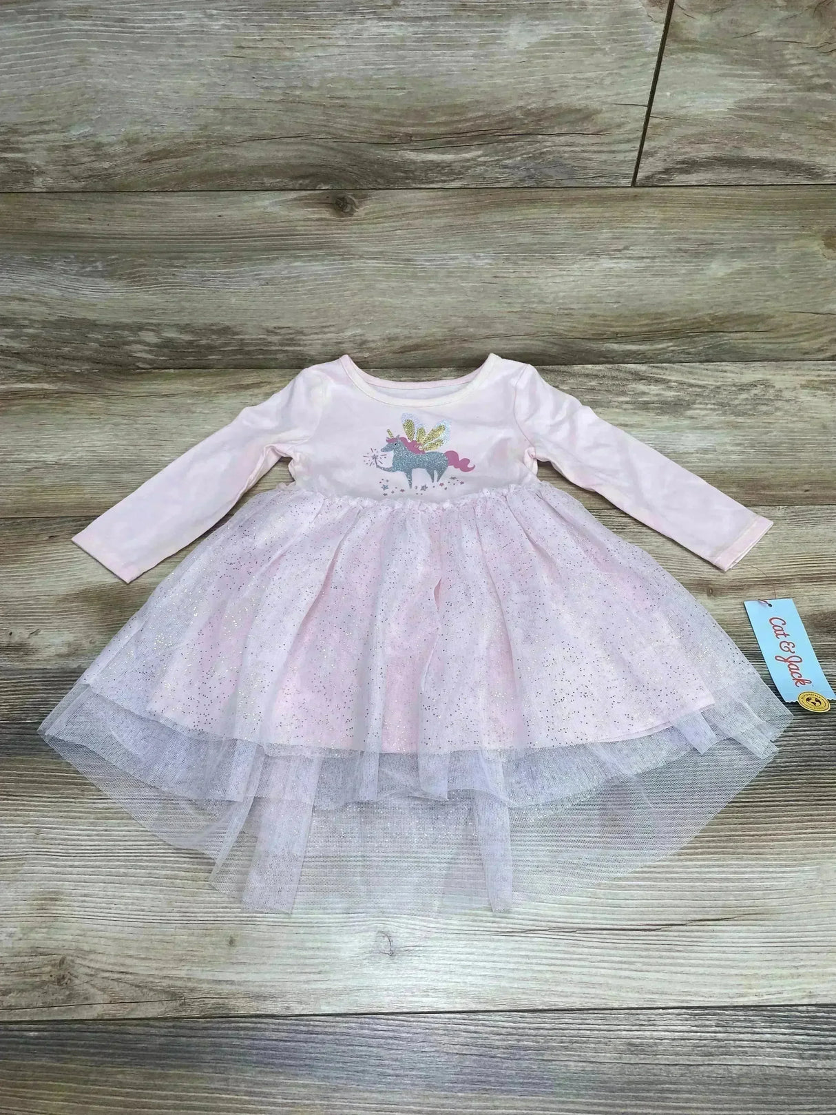 NEW Cat & Jack Unicorn Tulle Dress & Bloomers Pink sz 12m - Me n Mommy To Be