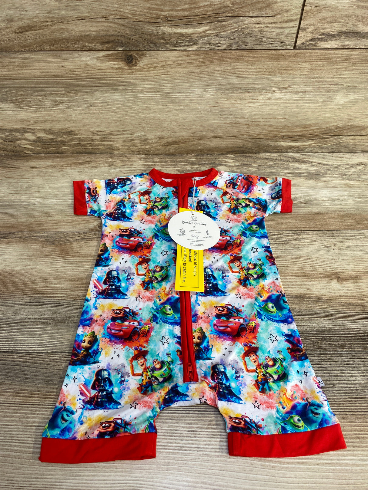 NEW Bamboo Necessities Pixar Shortie sz 6-12m