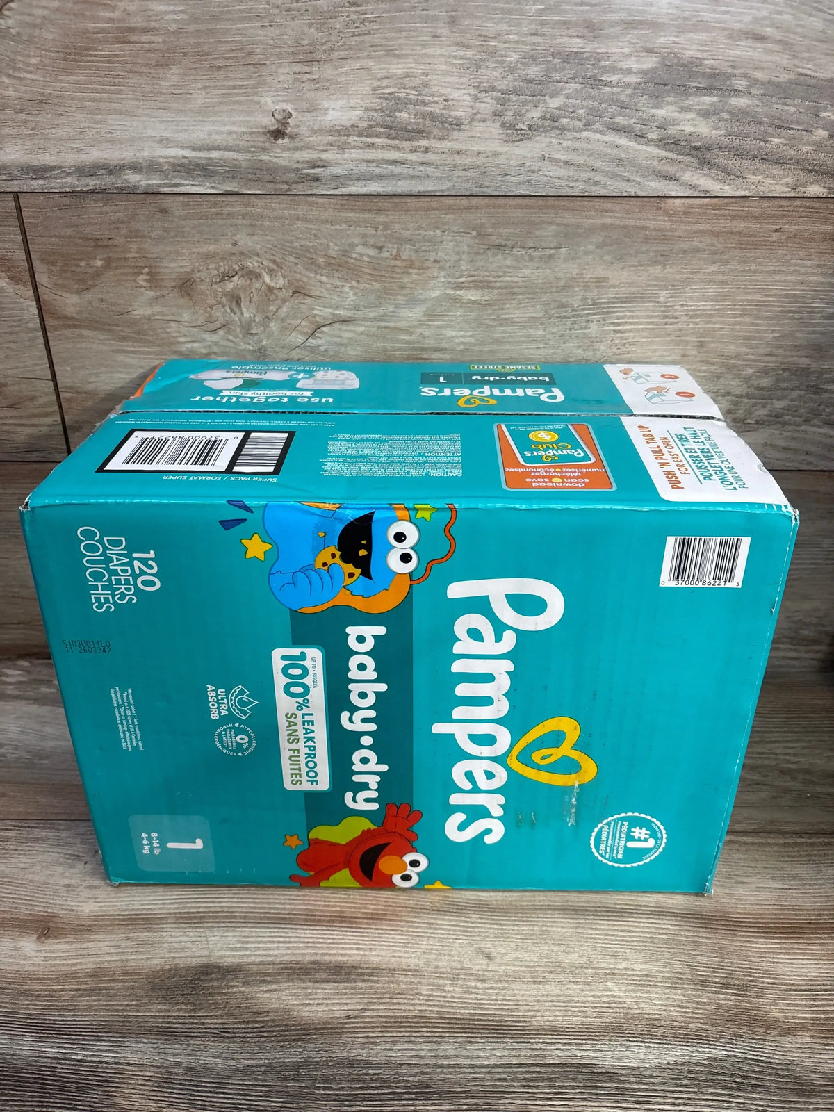 NEW Pampers Baby Dry Diapers 120ct Size 1
