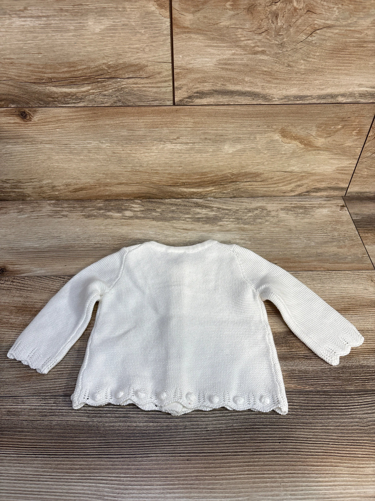 Janie & Jack Scalloped Cardigan White sz 3-6m