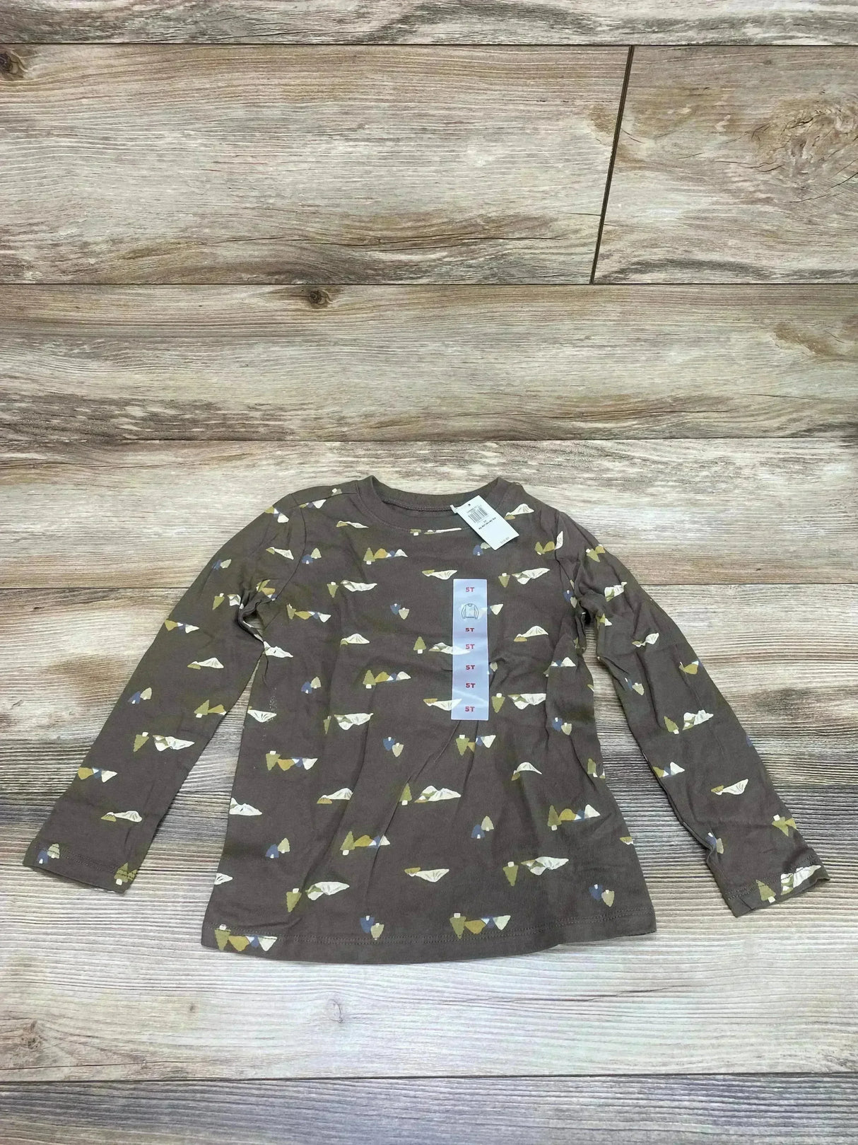 NEW Old Navy Mountain Print Brown Shirt sz 5T - Me n Mommy To Be