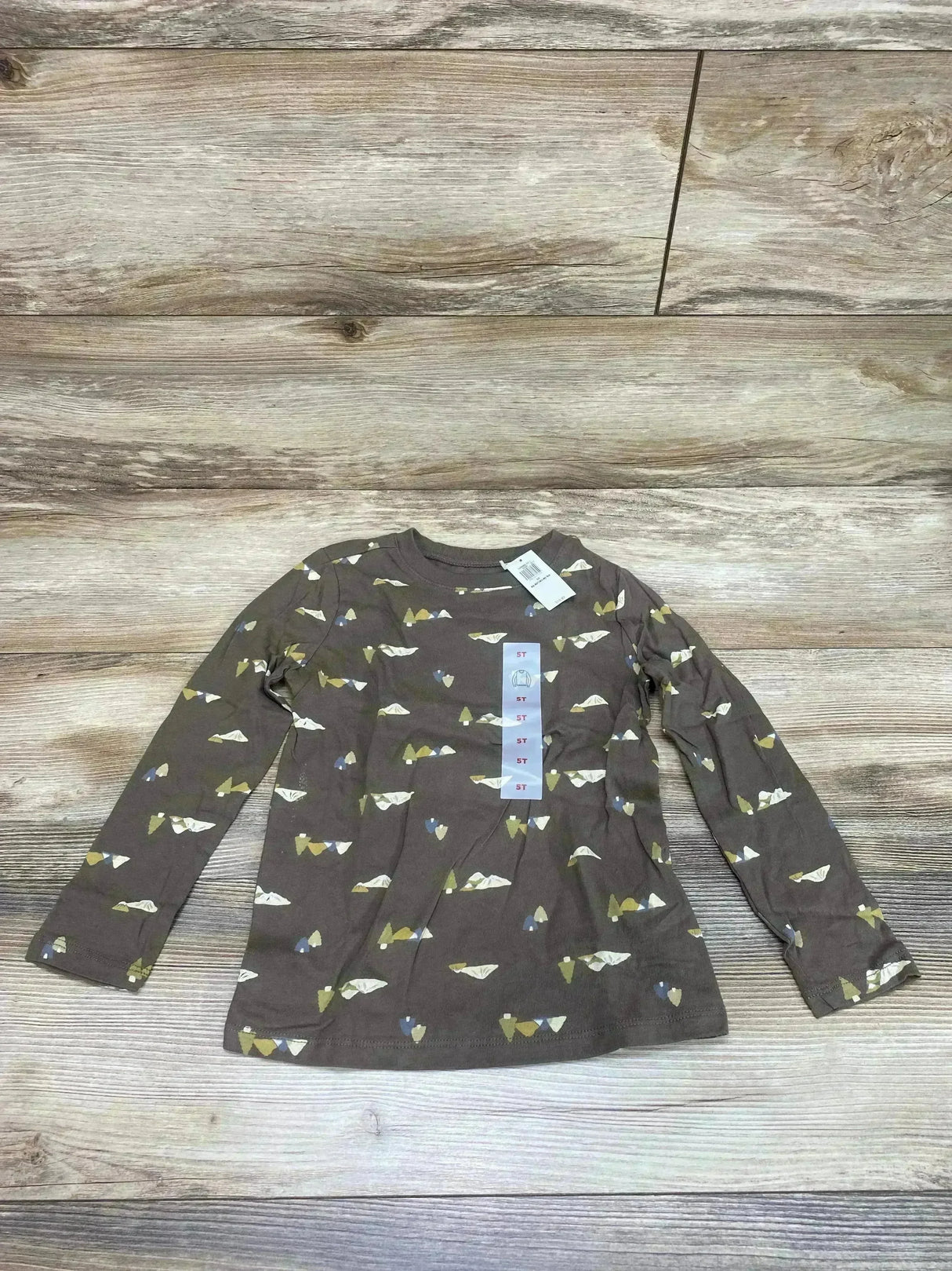 NEW Old Navy Mountain Print Brown Shirt sz 5T - Me n Mommy To Be