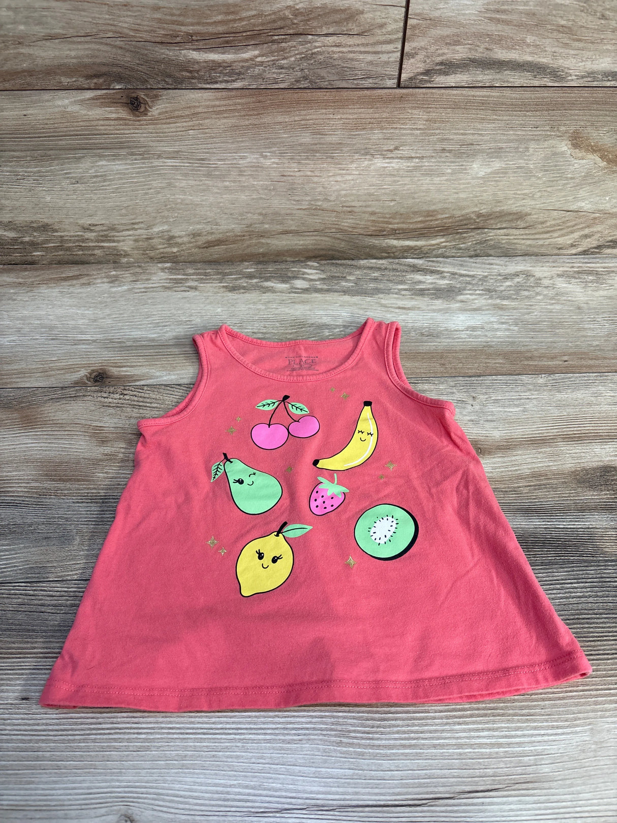Children's Place Fruit Tank Top Pink sz 3T - Me n Mommy To Be
