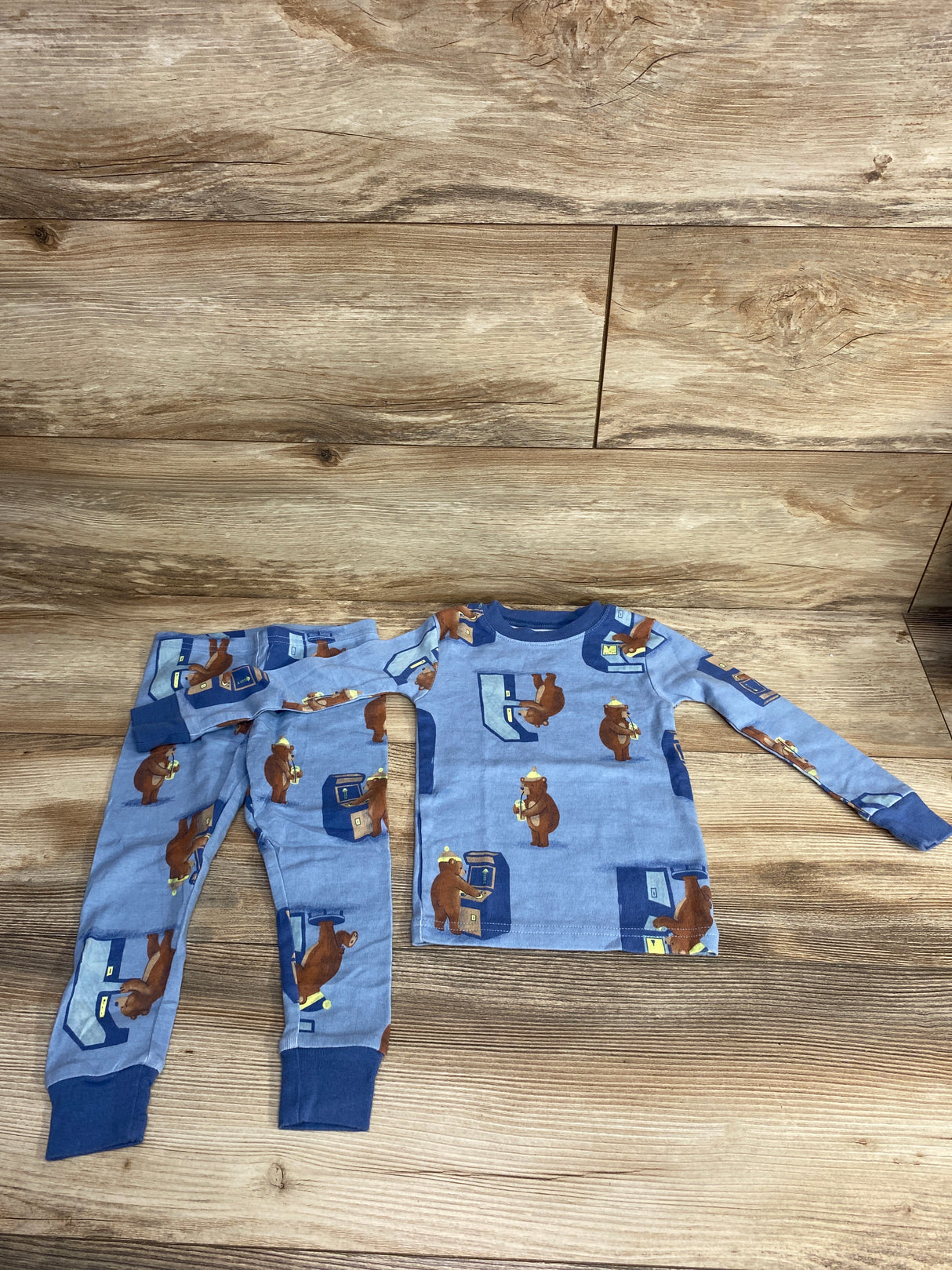 Carter's 2pc Bear Pajama Set Blue sz 24m