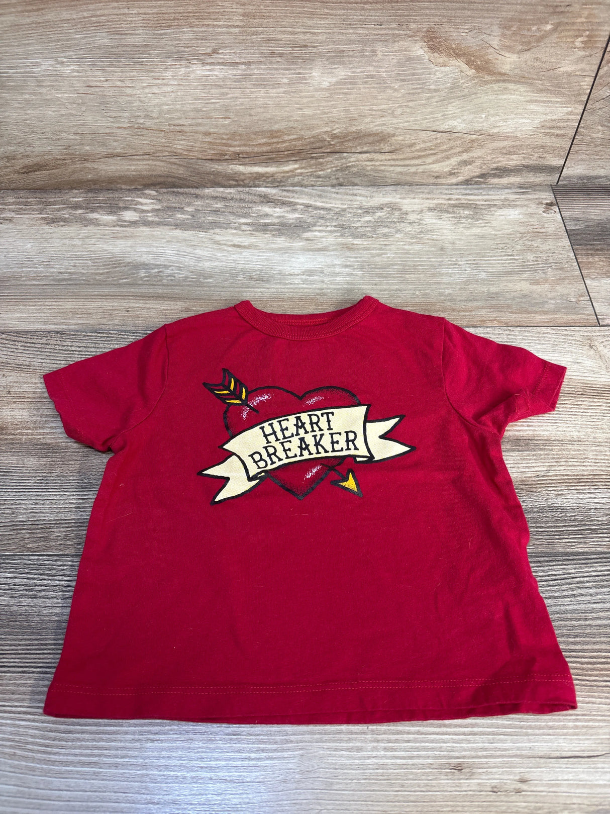 Children's Place Heart Breaker Shirt Red sz 12-18m