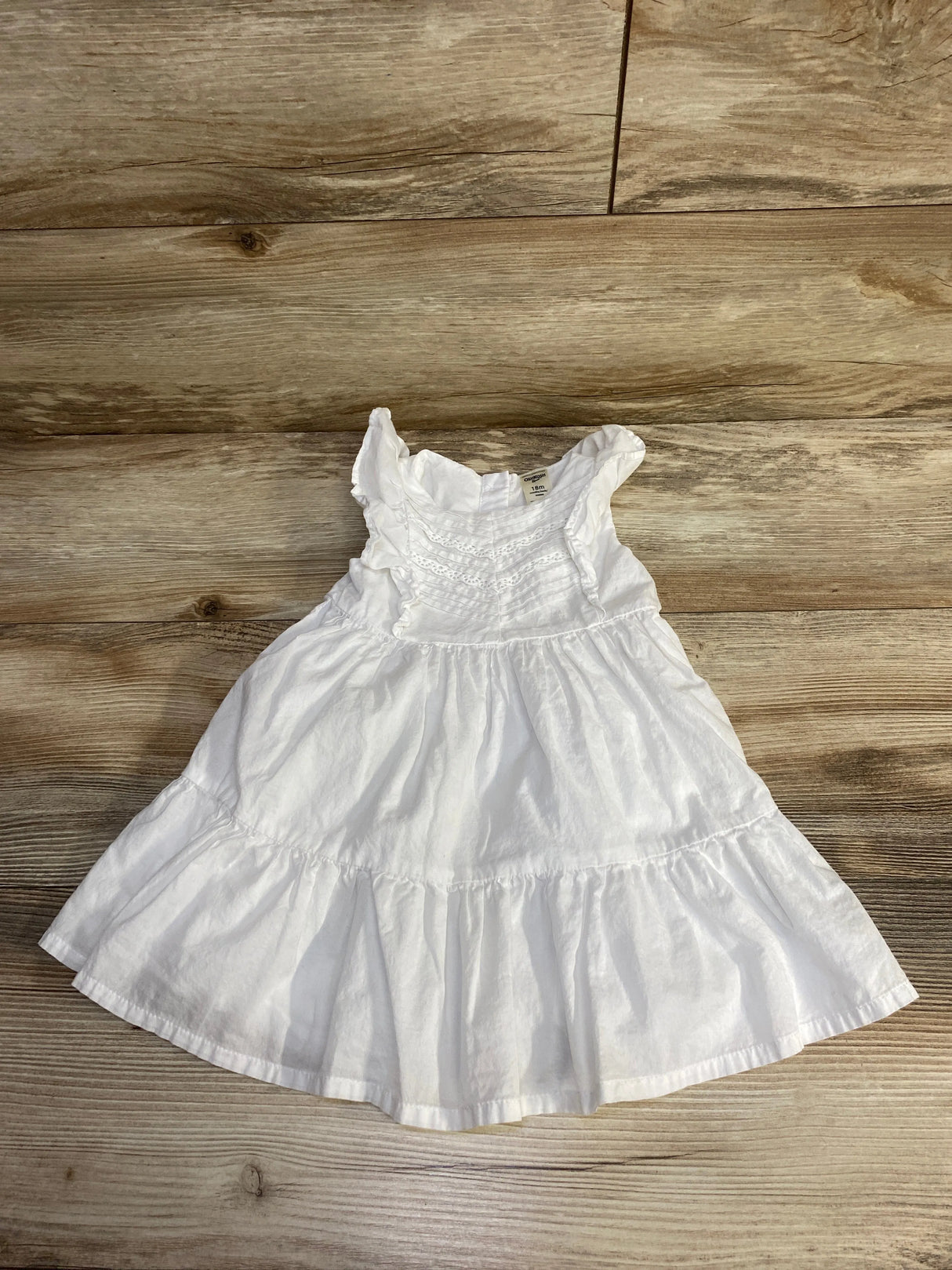 Oshkosh Sleeveless Dress White sz 18m - Me n Mommy To Be