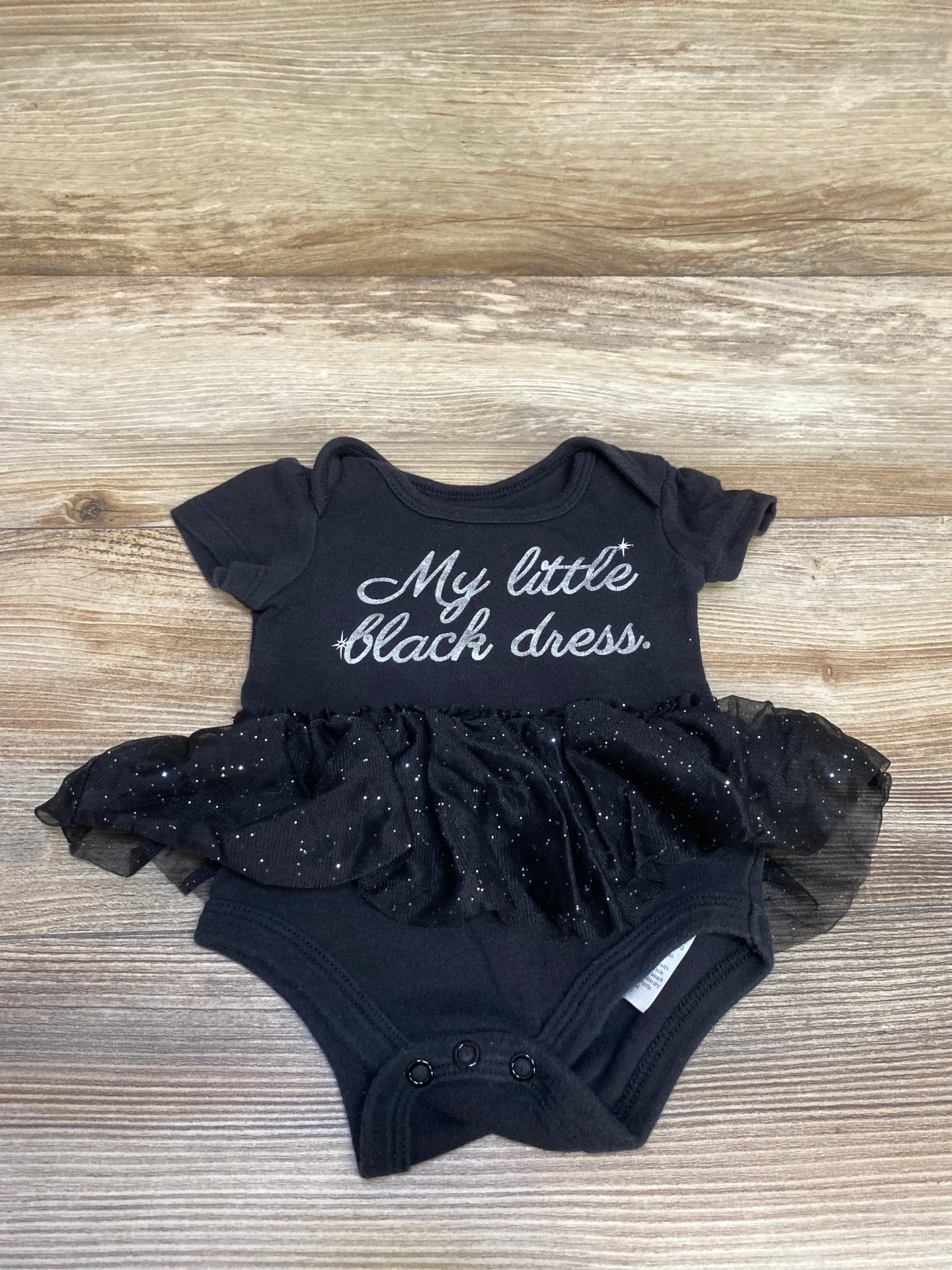 infant little black dress Moonbun Little Black Dress Tutu Romper(Size 6M)