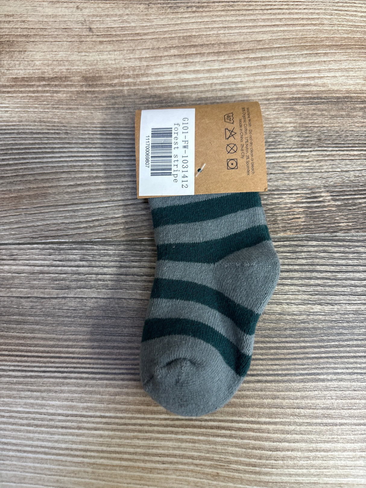 NEW Kate Quinn Socks in Forest Stripe sz 6-12m - Me n Mommy To Be
