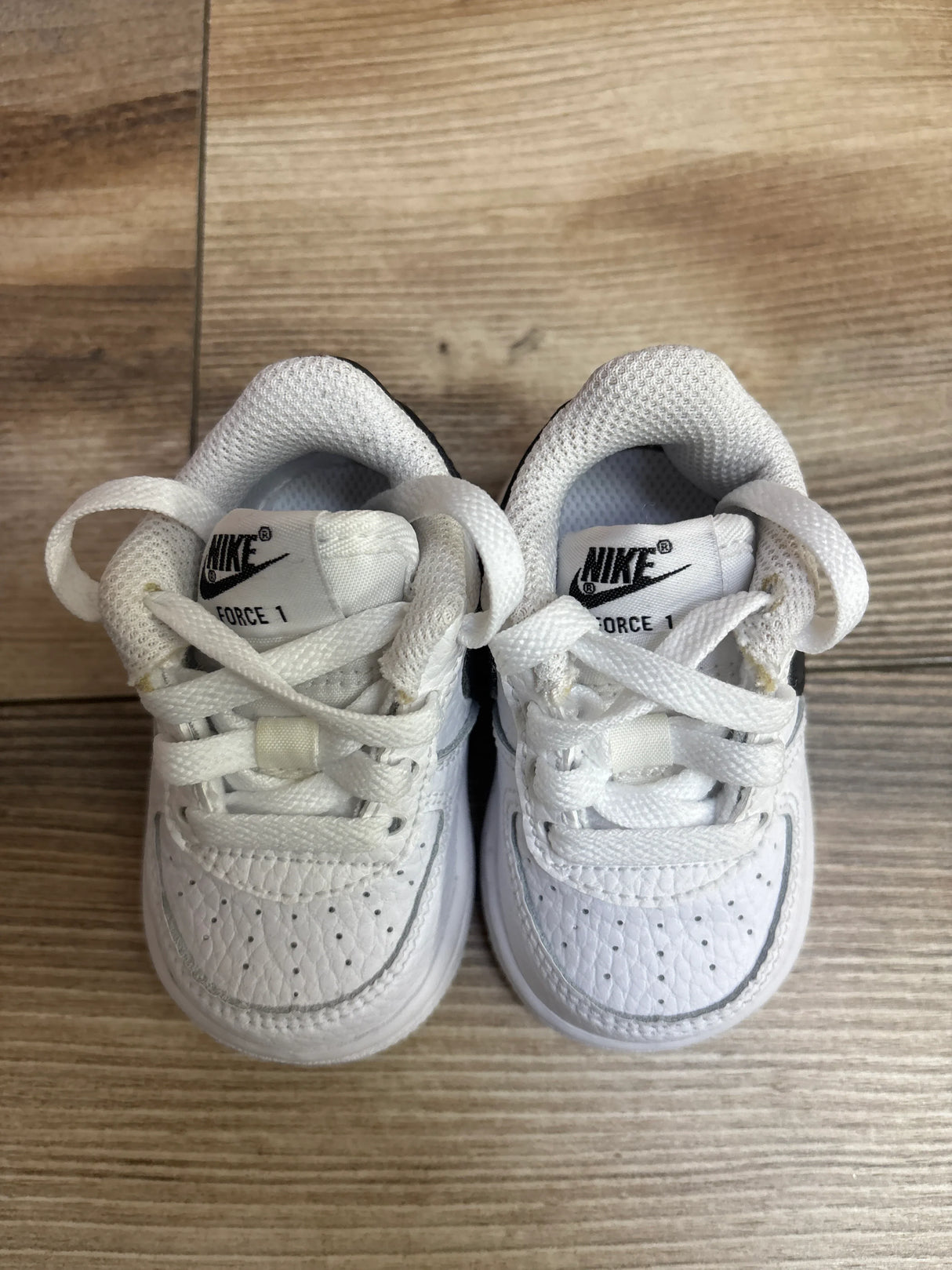 Nike Force 1 TD 'White Black' Sneakers sz 2c