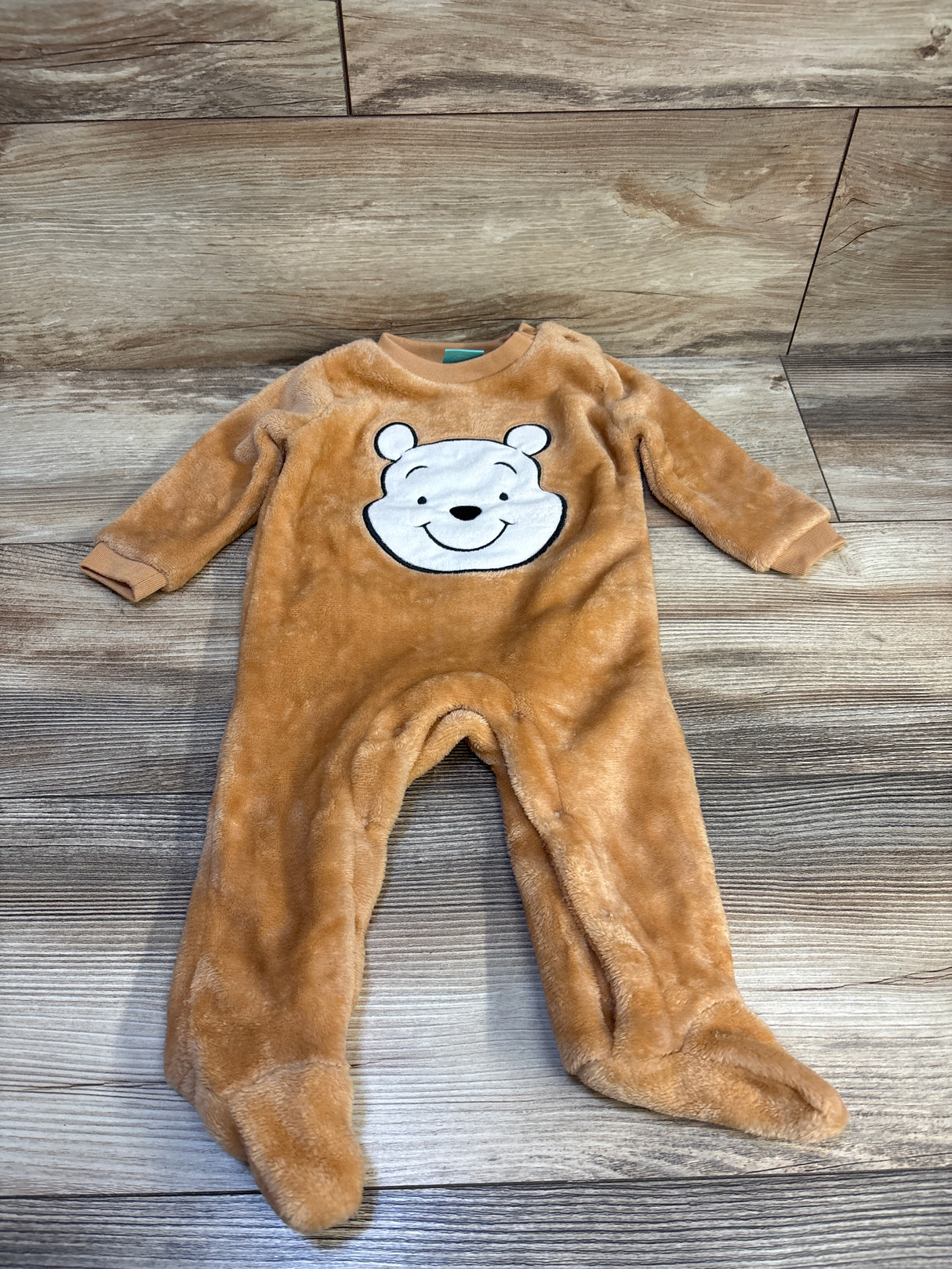 Disney Baby Plush Winnie The Pooh Sleeper Caramel sz 6-9m
