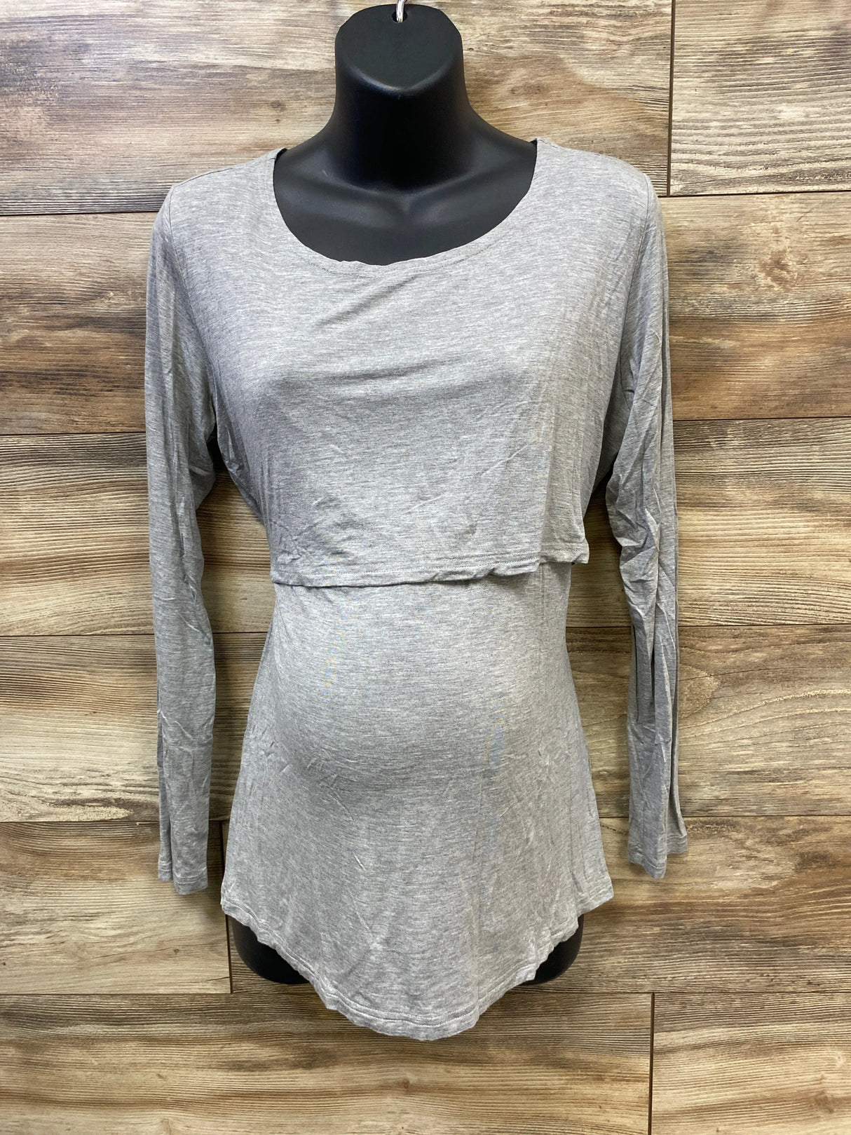 Smallshow Nursing Shirt Grey sz Large - Me n Mommy To Be