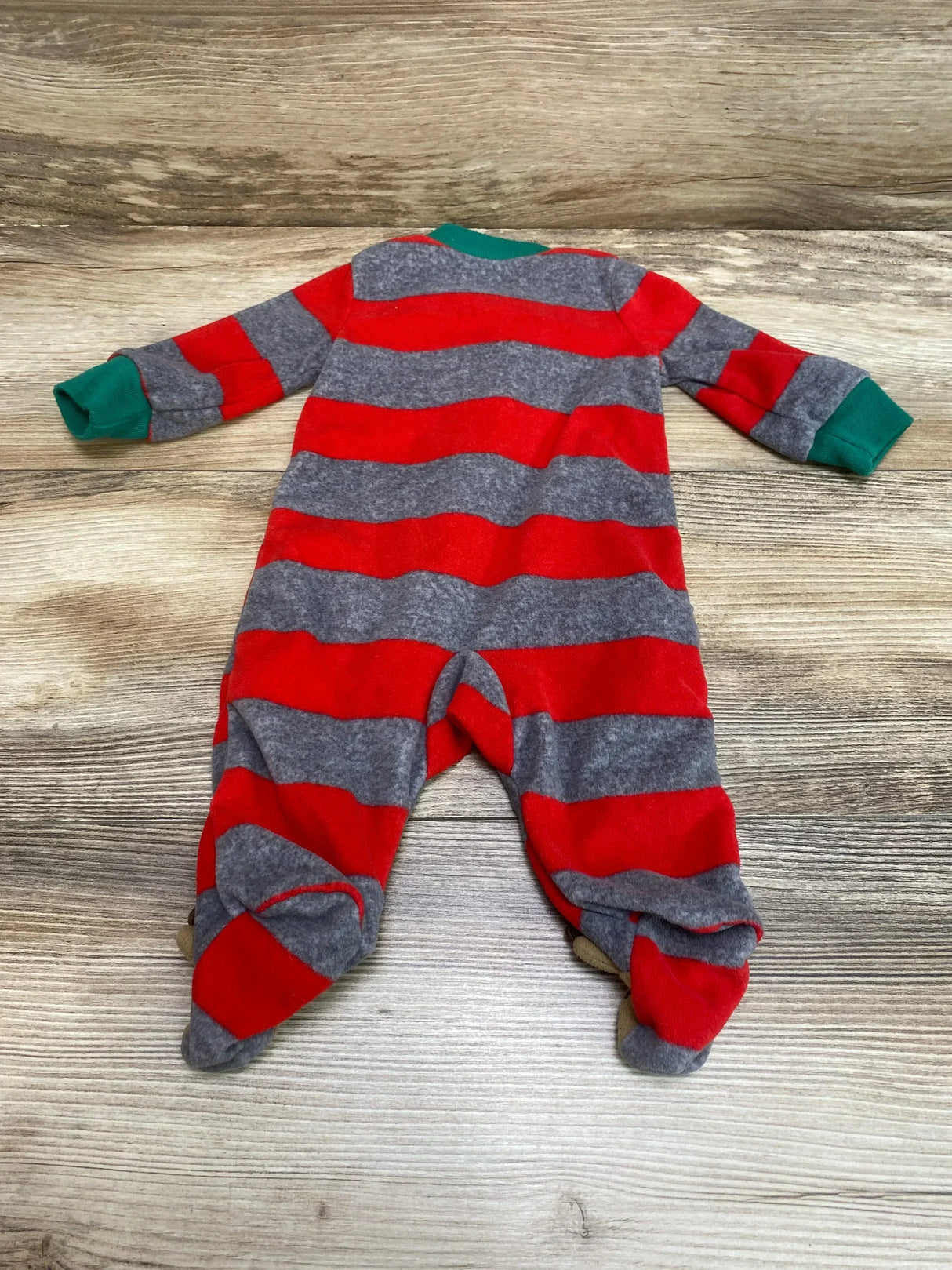 Just One You Striped Blanket Sleeper Red/Grey sz Newborn - Me n Mommy To Be