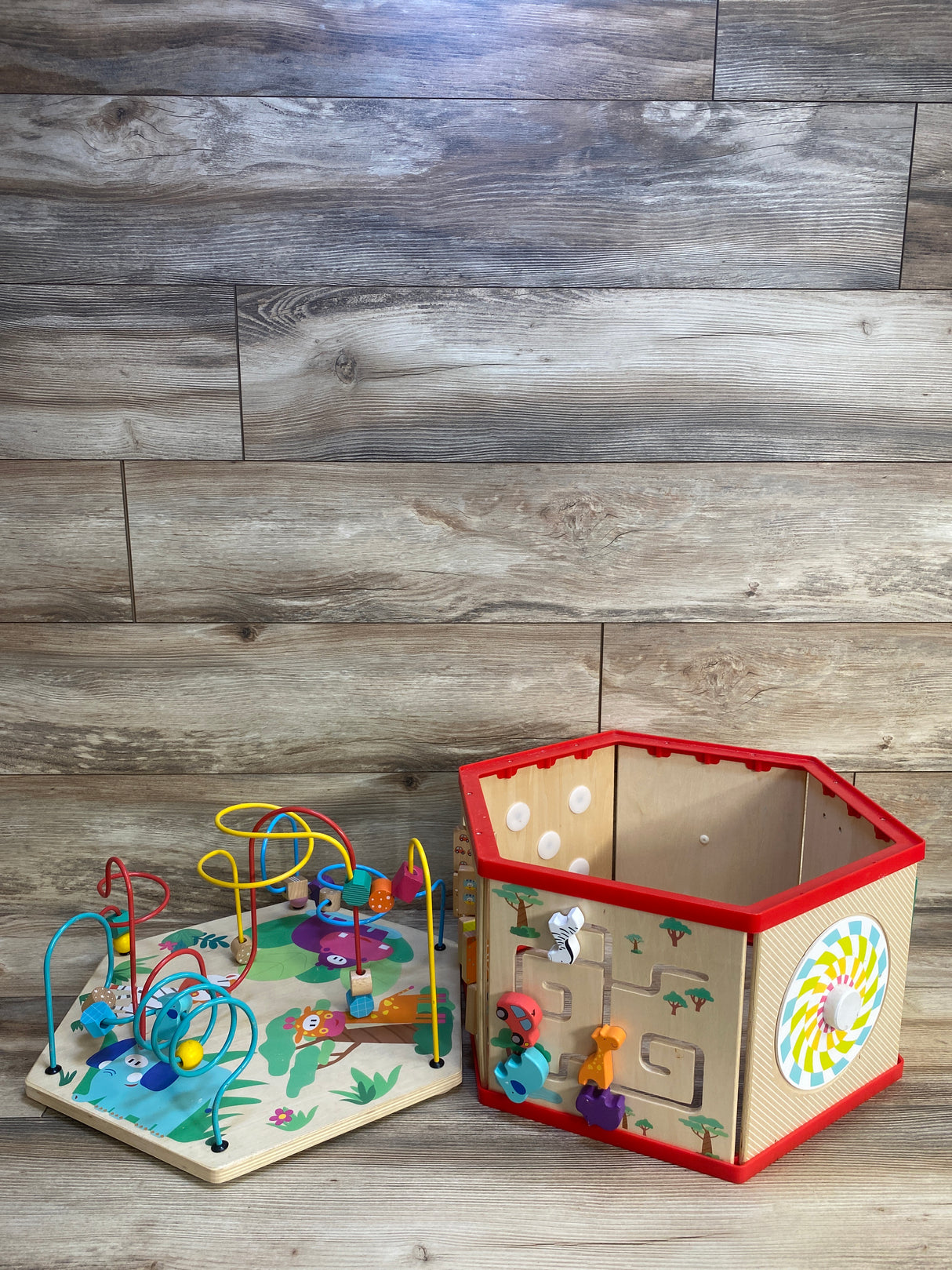 Top Bright 7-in-1 Wooden Activity Cube Toy