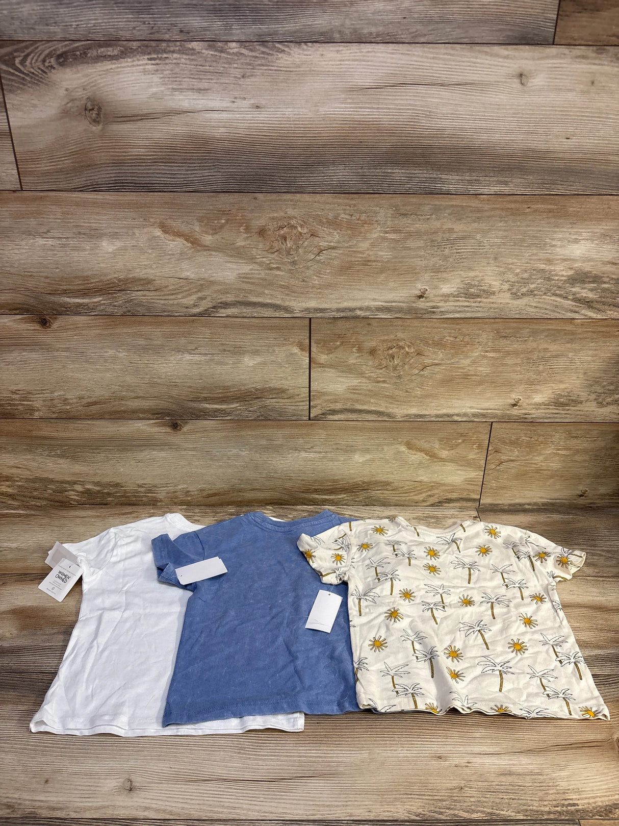 NEW Grayson Mini 3pk Short Sleeve Shirts Ivory sz 4T