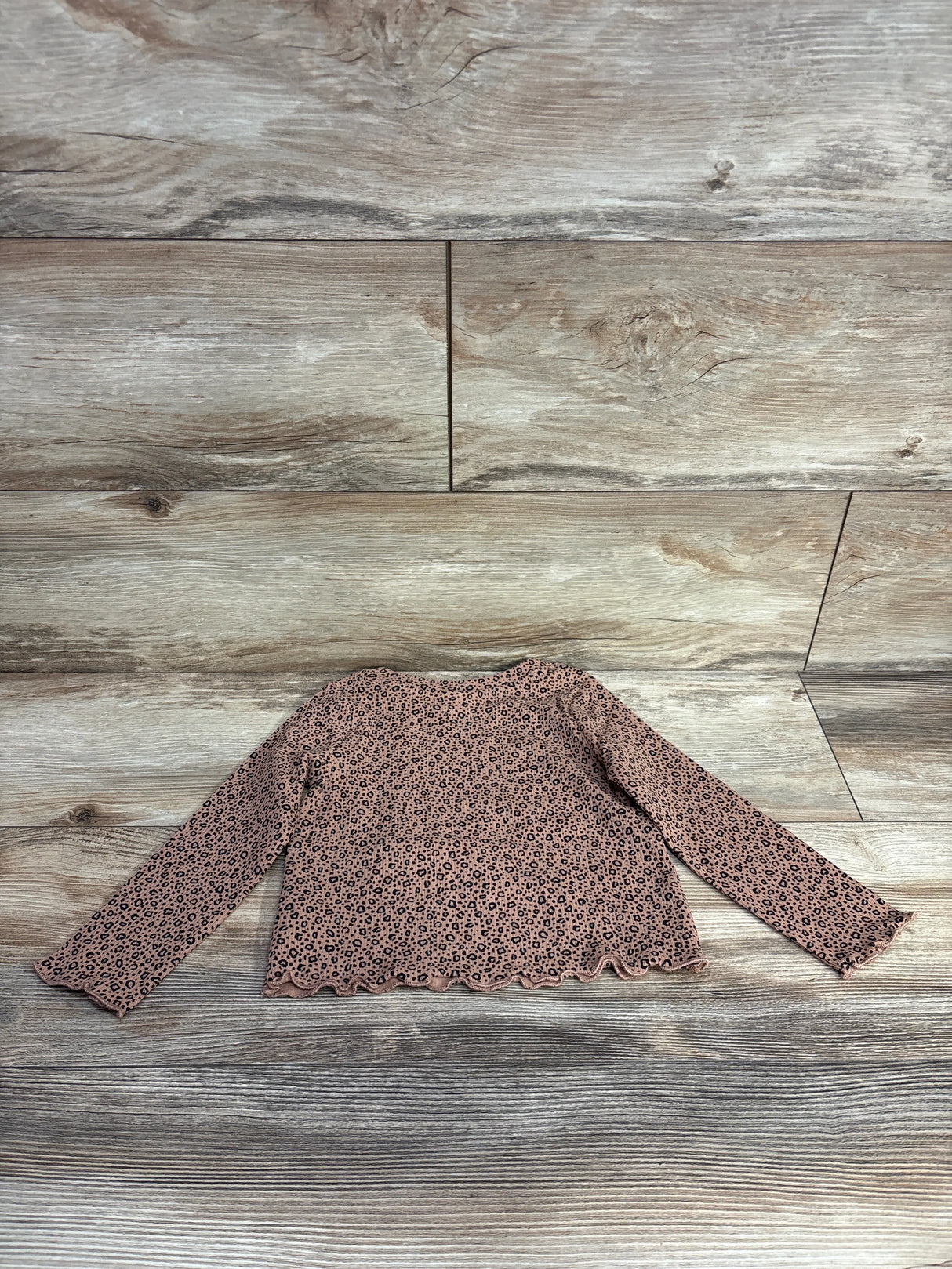 NEW Cat & Jack Leopard Print Shirt Brown sz 2T