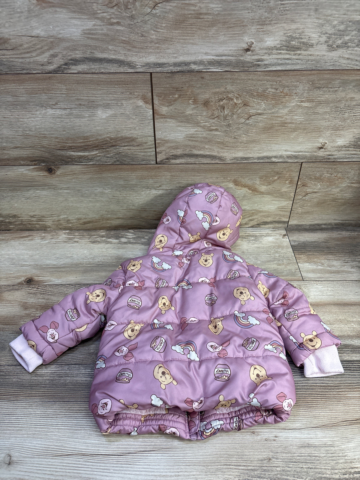 Disney Baby Winnie The Pooh Puffer Jacket Pink sz 18m