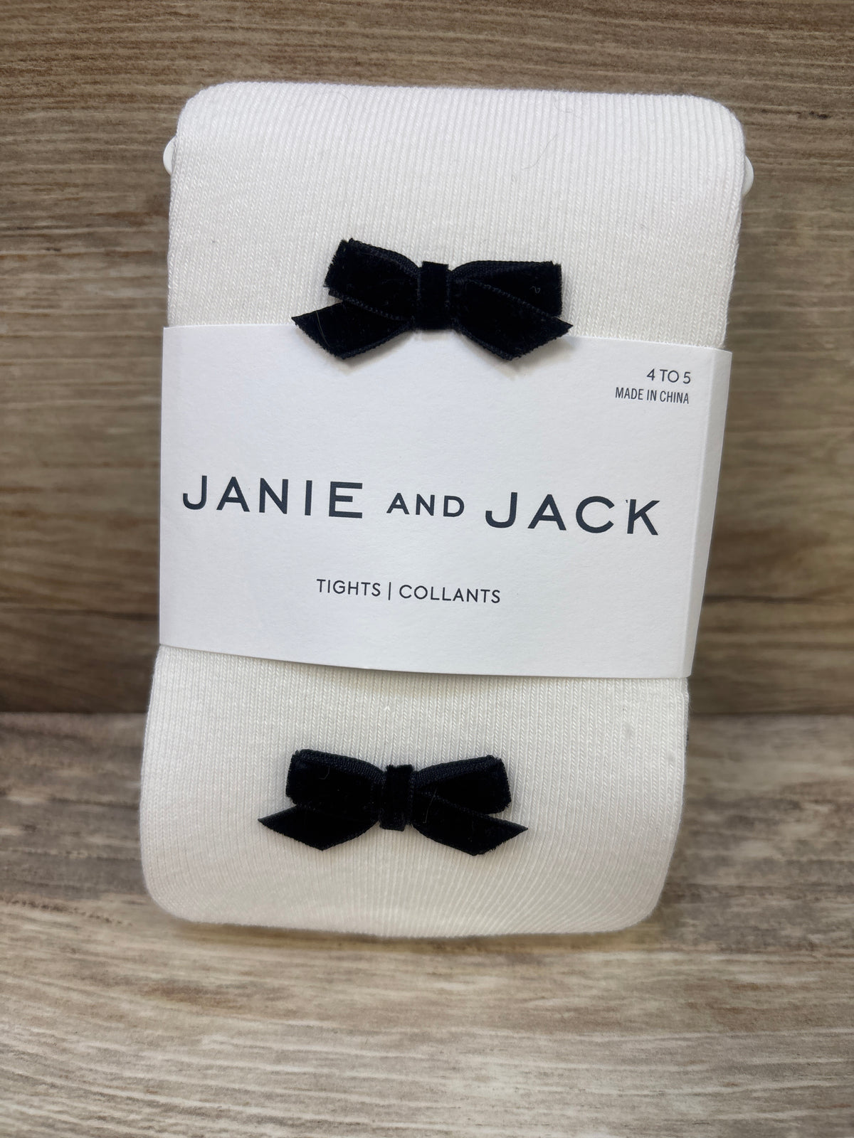 NEW Janie & Jack Bow Tights White sz 4-5T