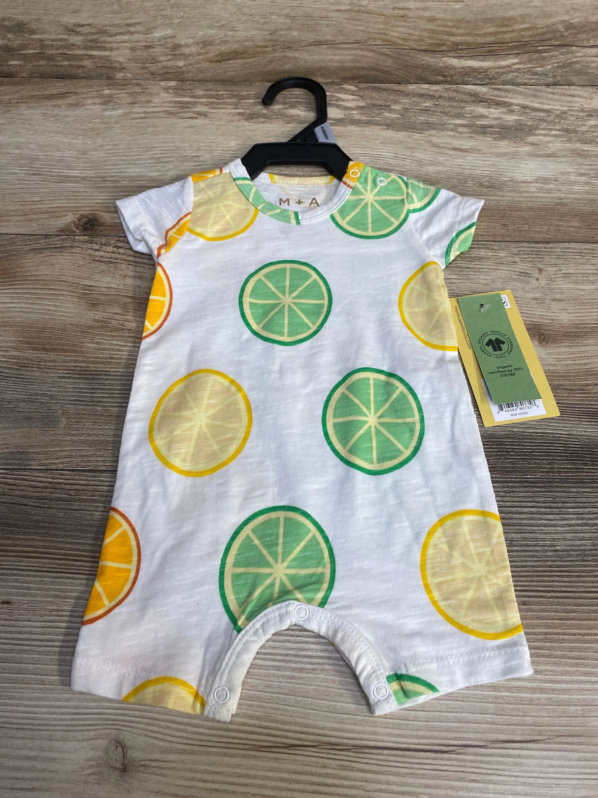 NEW M+A by Monica + Andy Shortie Romper White sz Newborn - Me n Mommy To Be