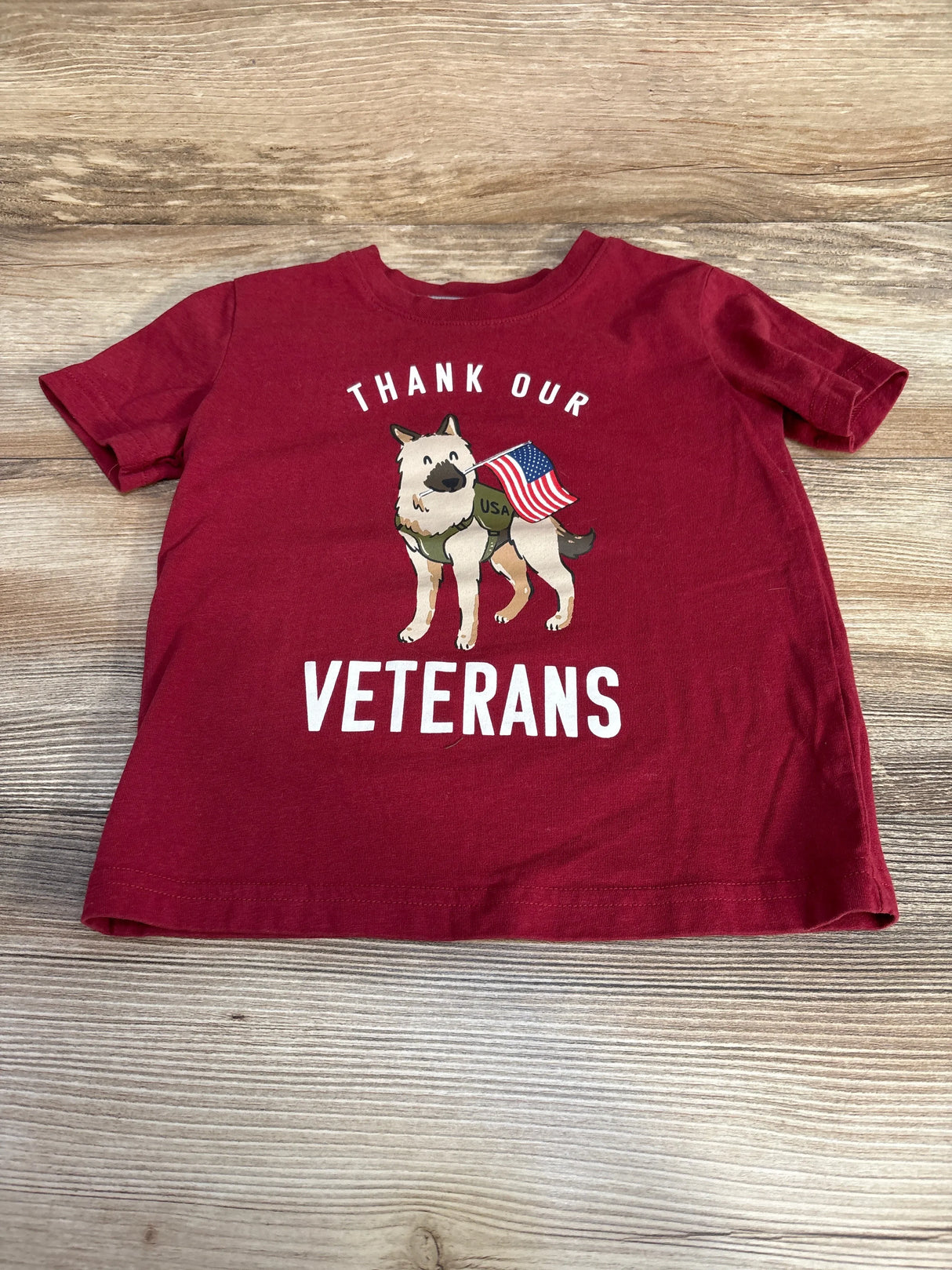 Sonoma Community Thank Our Veterans Shirt Red sz 4T - Me n Mommy To Be