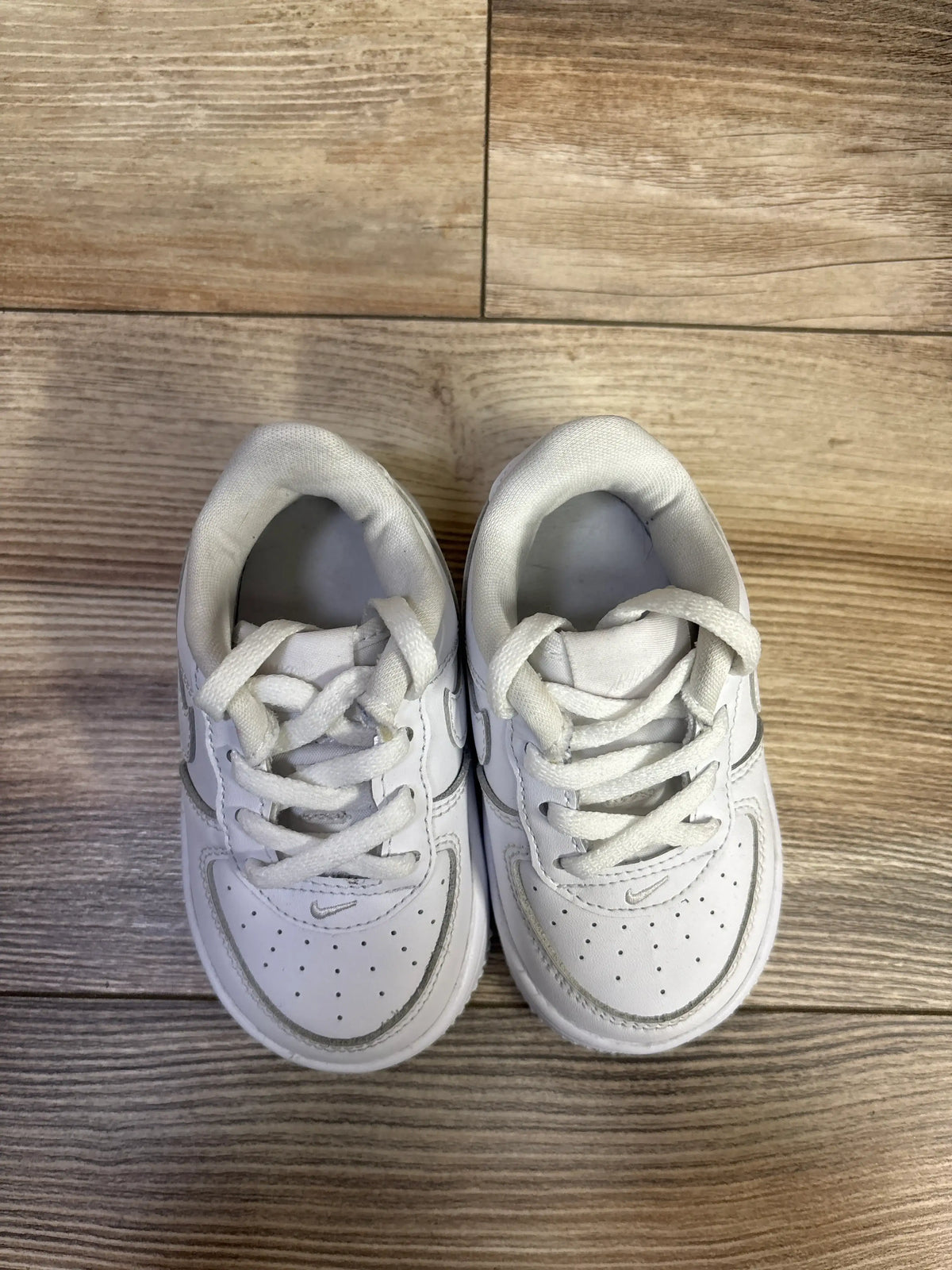 Nike Force 1 Low TD 'Triple White' Sneakers sz 6c
