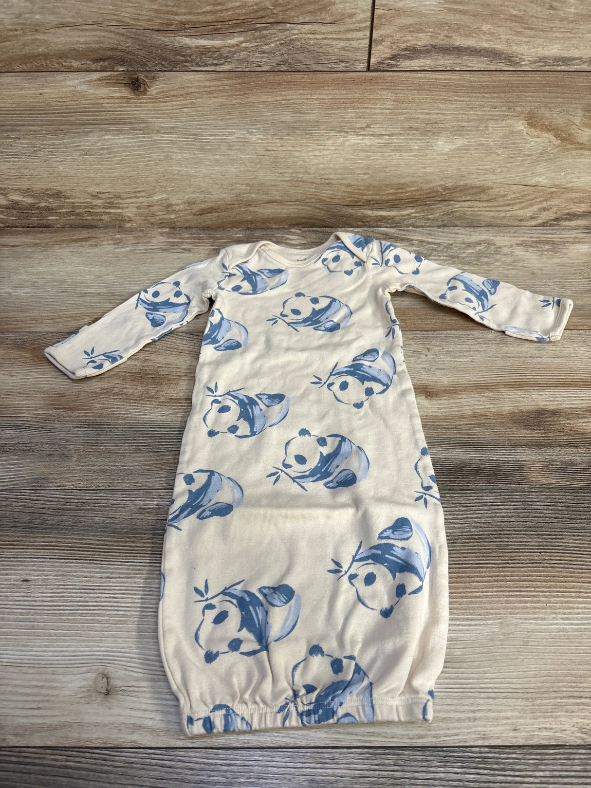 Carter's Panda Print Sleeper Gown Beige sz 3m