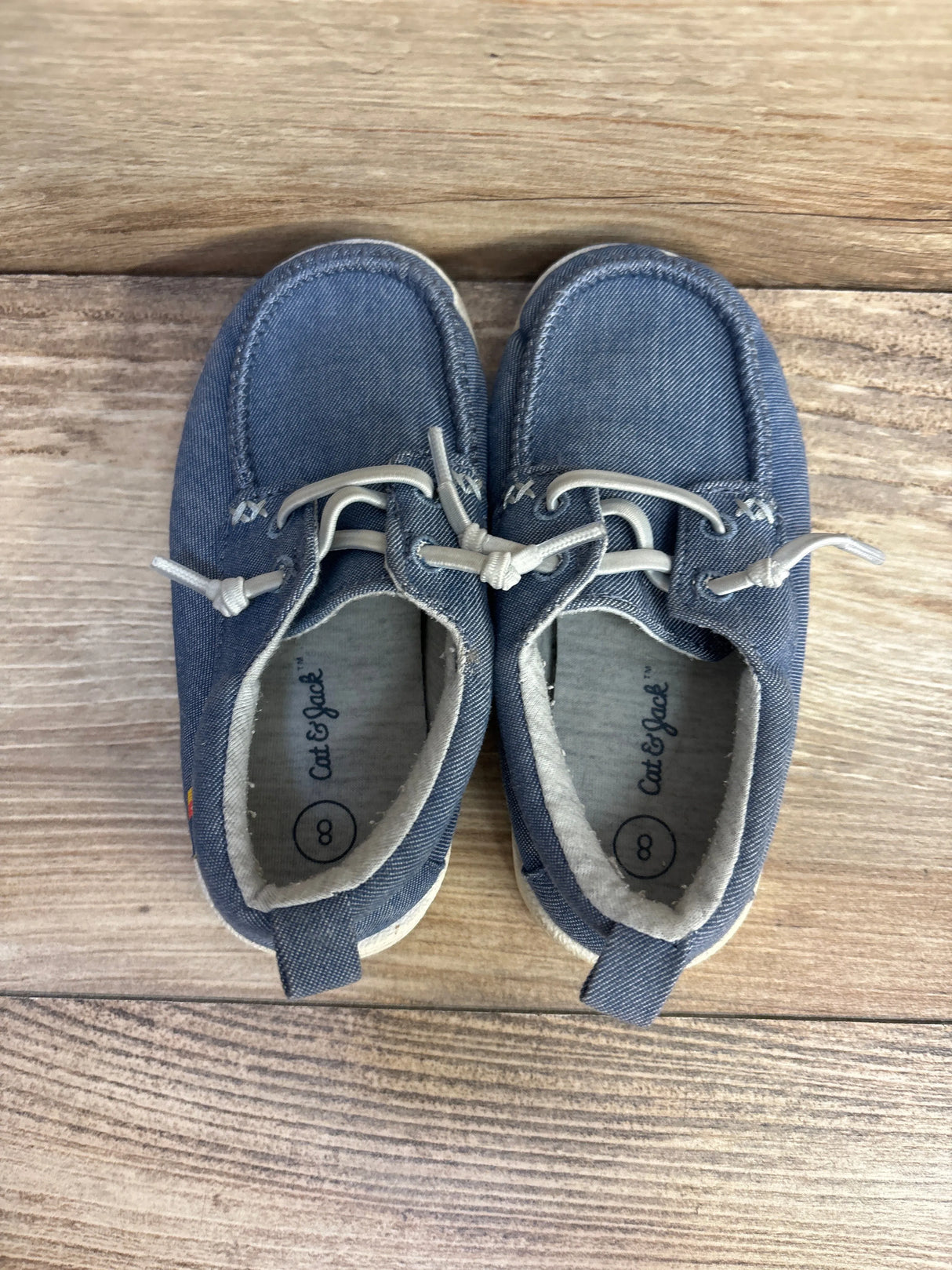 Cat & Jack Bobby Pull-On Sneakers Blue sz 8c - Me n Mommy To Be