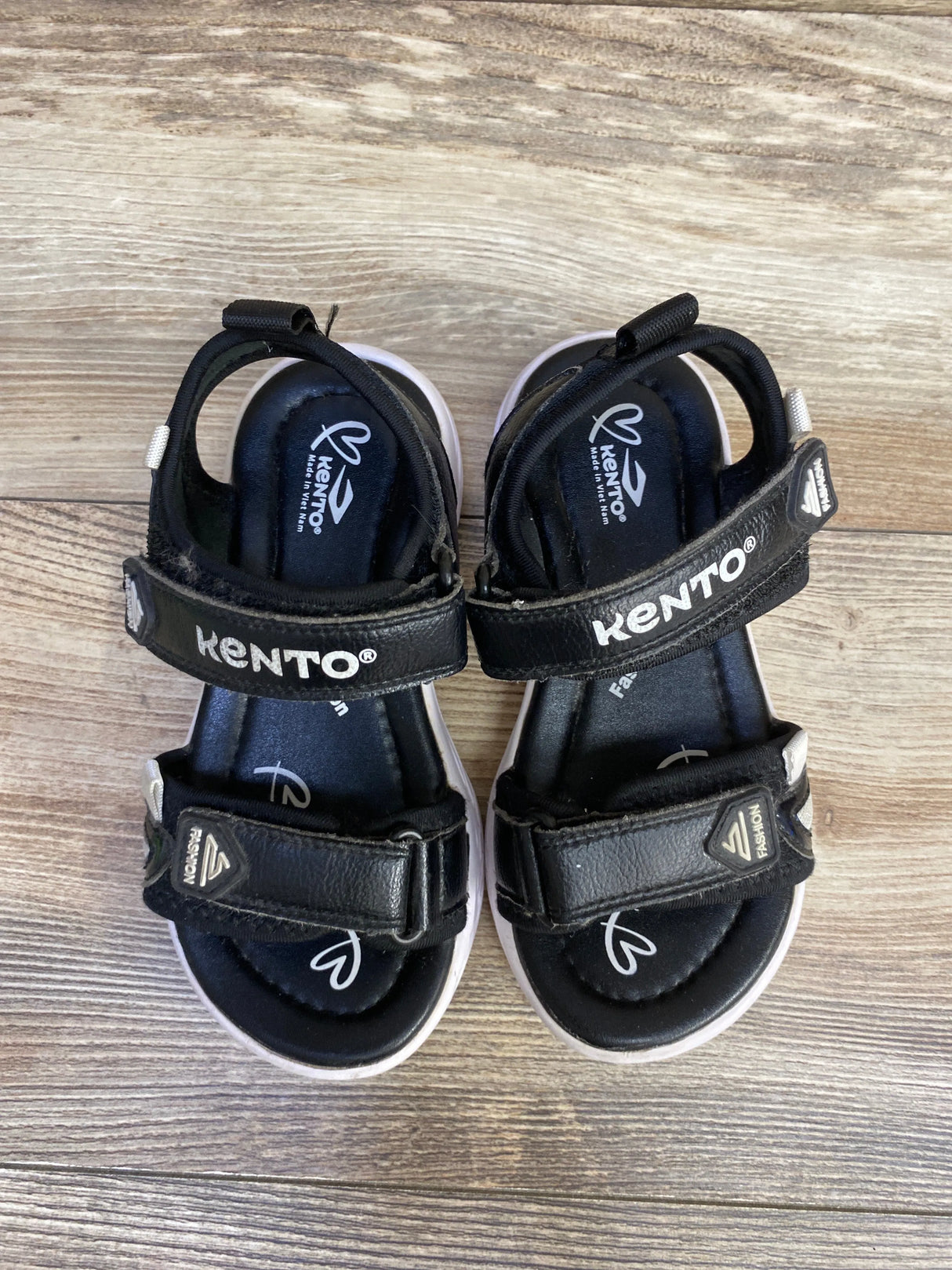 Kento Velcro Sandals Black sz 12c - Me n Mommy To Be