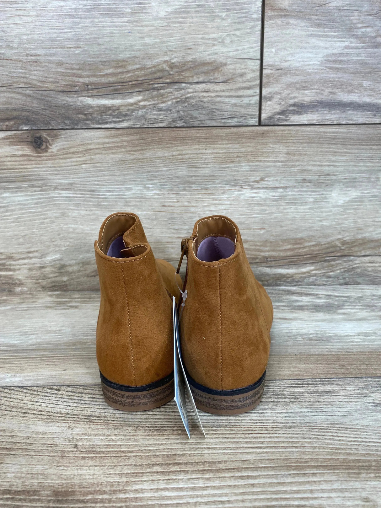 NEW Cat & Jack Girls' Opal Zipper Boots Cognac SIZE 1Y - Me n Mommy To Be