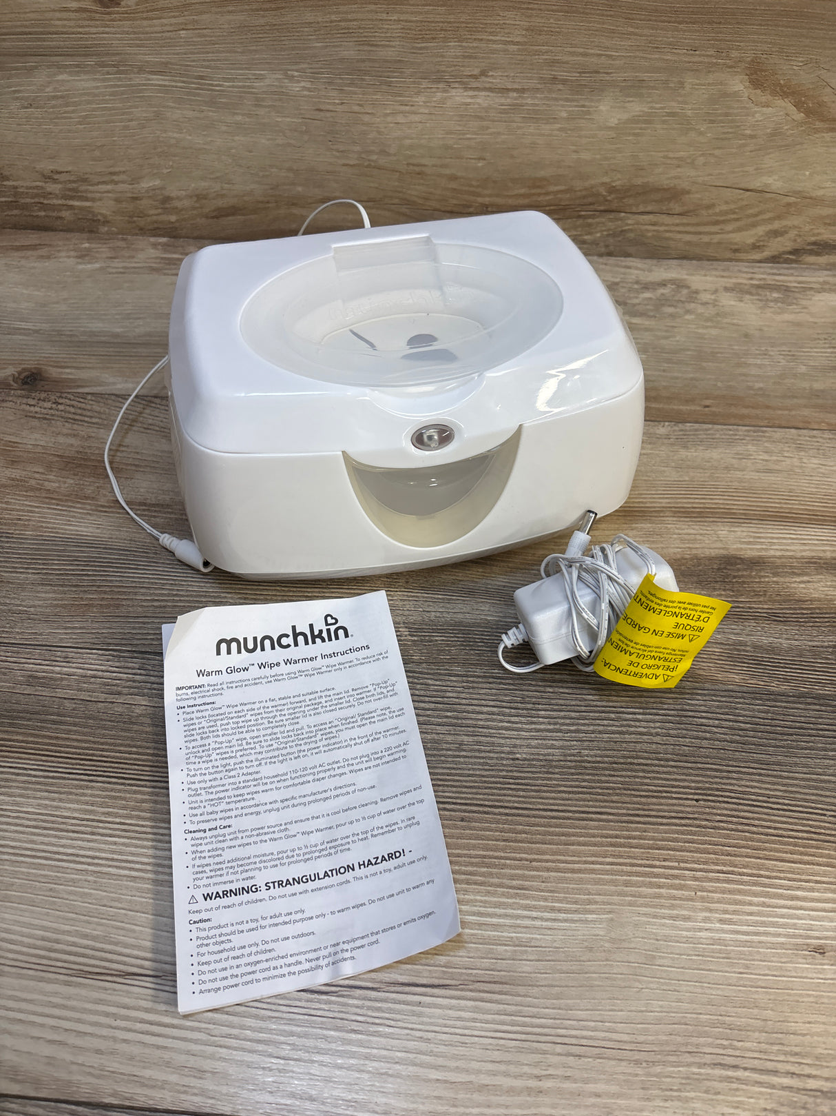 Munchkin Warm Glow Baby Wipe Warmer White