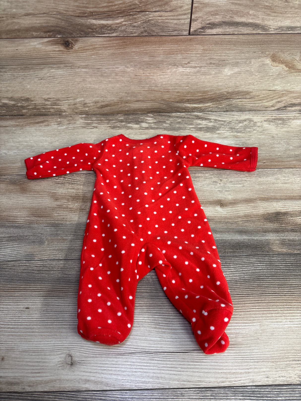 Carter's Reindeer Polka Dot Blanket Sleeper Red sz Newborn