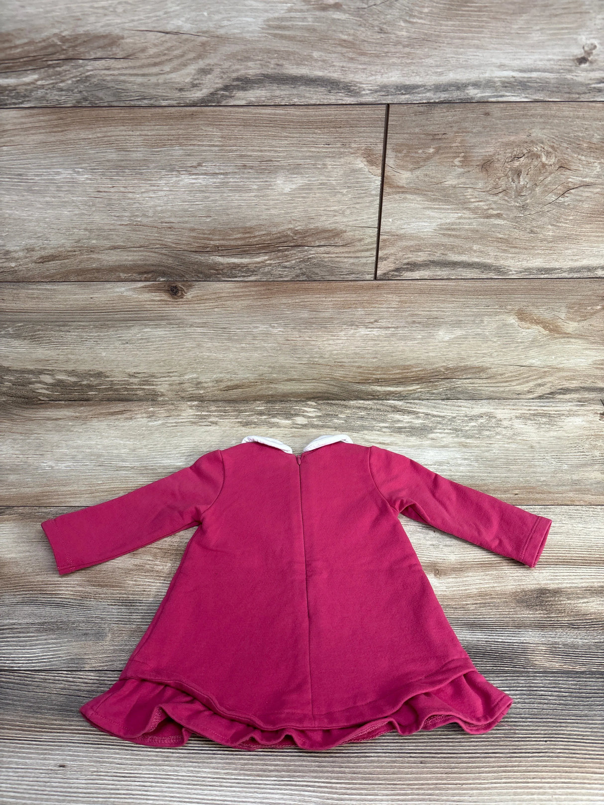 Mayoral Newborn Long Sleeve Embroidered Flower Dress Pink sz 2-4m