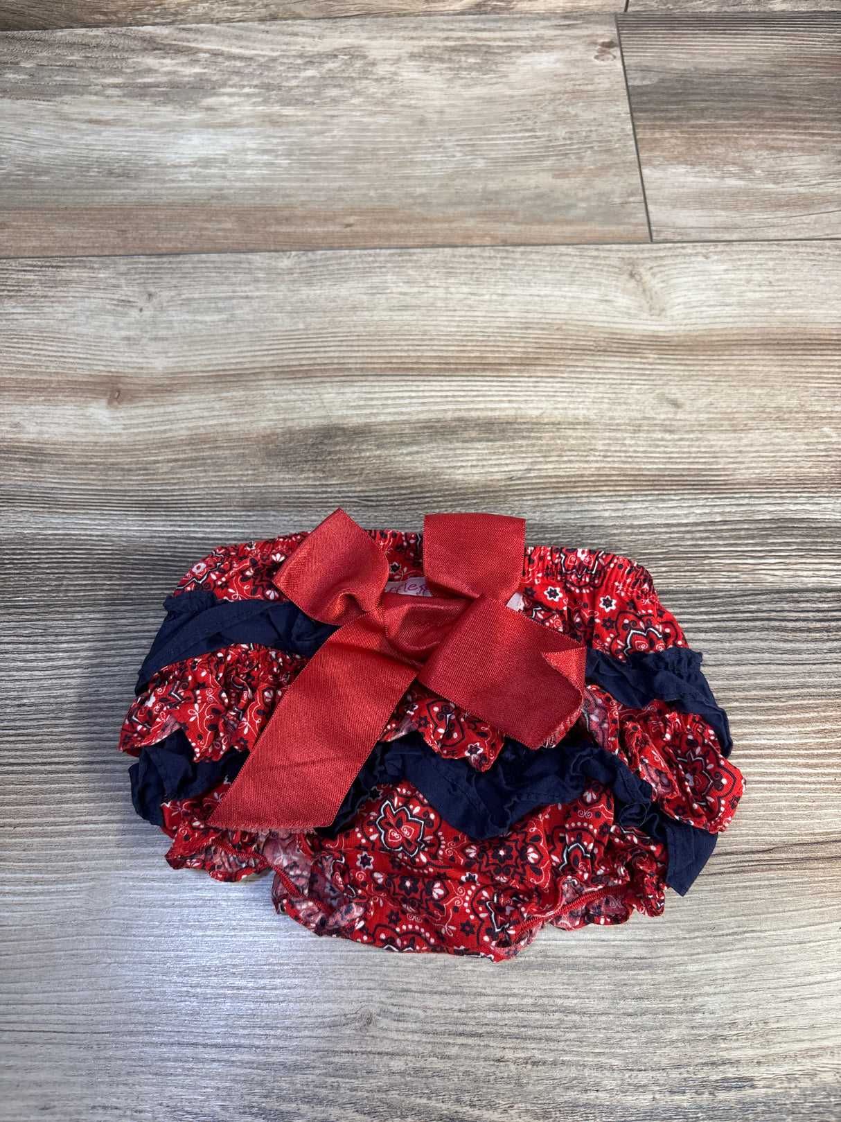 Ruffle Butts Patriotic Ruffle Bloomers Red sz 0-3m