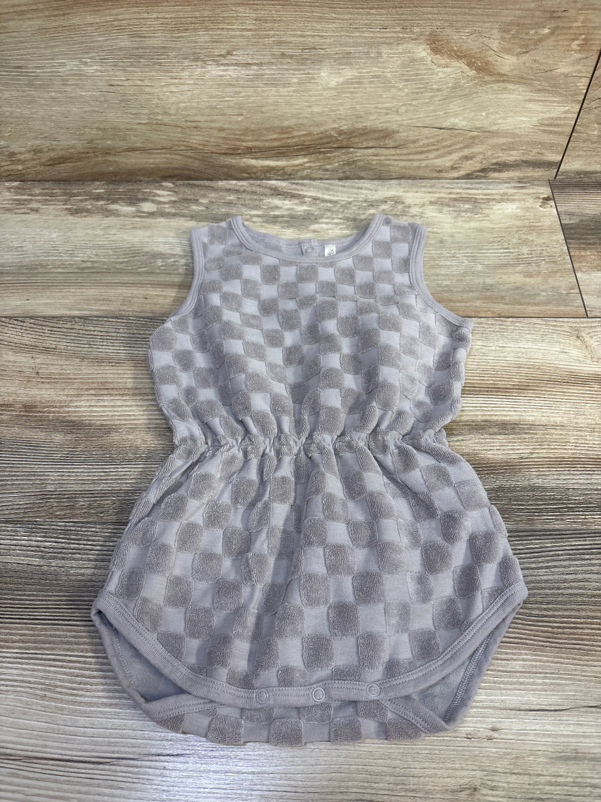 Rylee + Cru Terry Bubble Romper Grey sz 18-24m