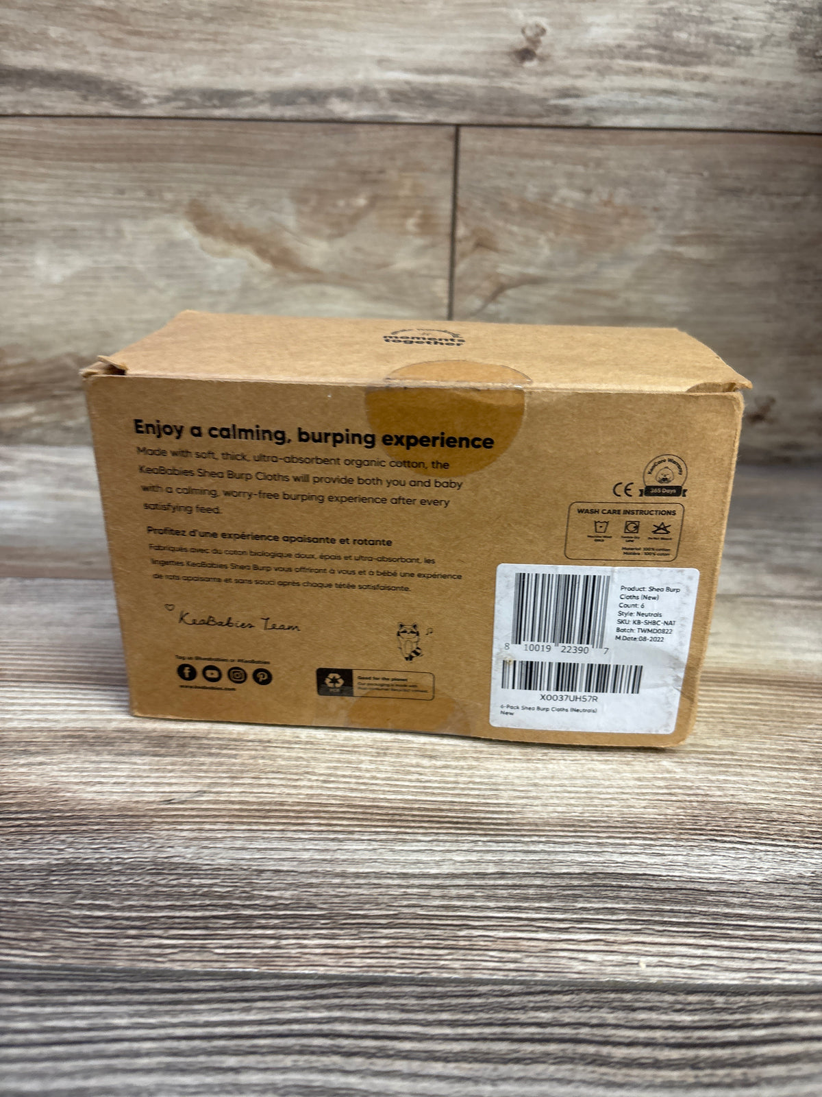 NEW KeaBabies Shea Burp Cloths 4pk