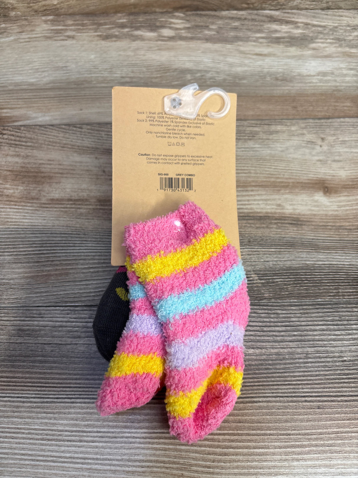 NEW Capelli Slipper Socks 2pk Grey sz 3-12m