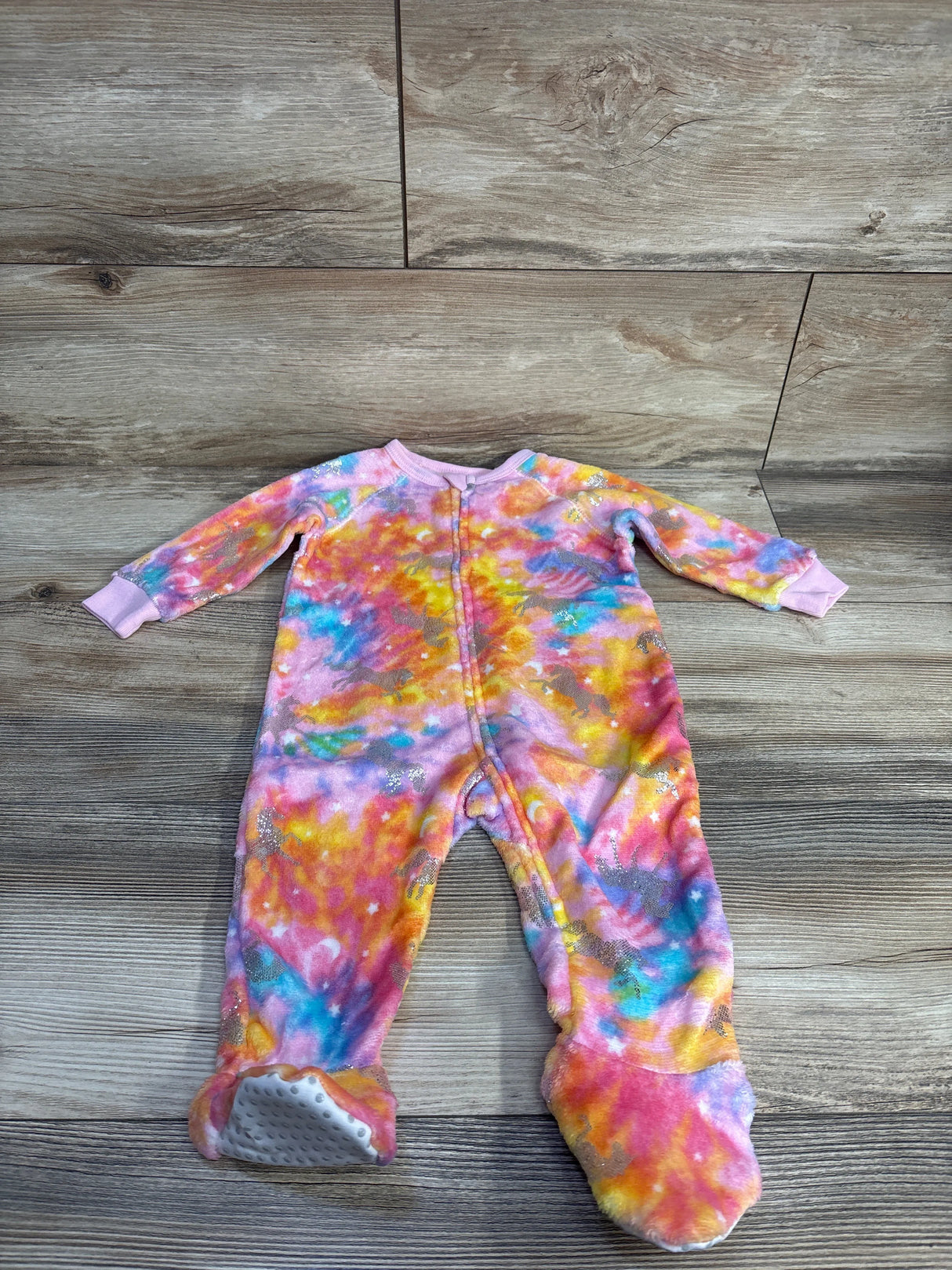 NEW Children's Place Tie-Dye Unicorn Sleeper Pink sz 6-9m - Me n Mommy To Be