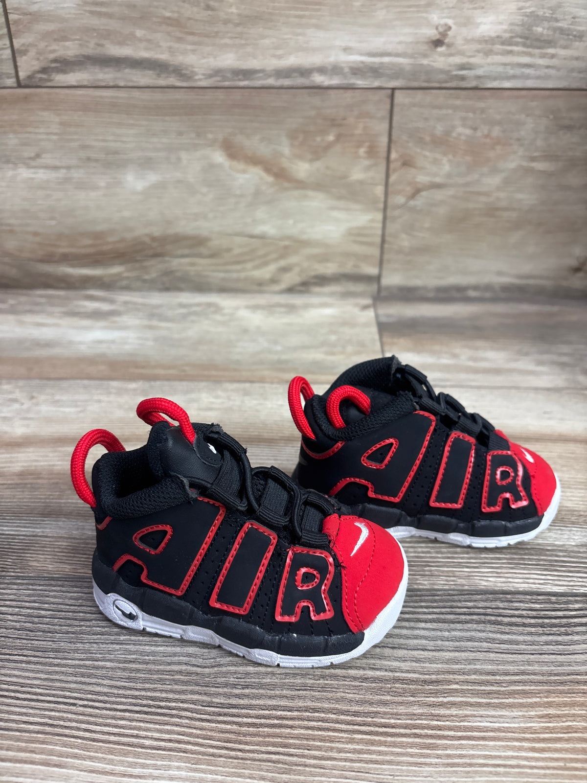 Nike Air More Uptempo TD 'Red Toe' Sneakers sz 4c