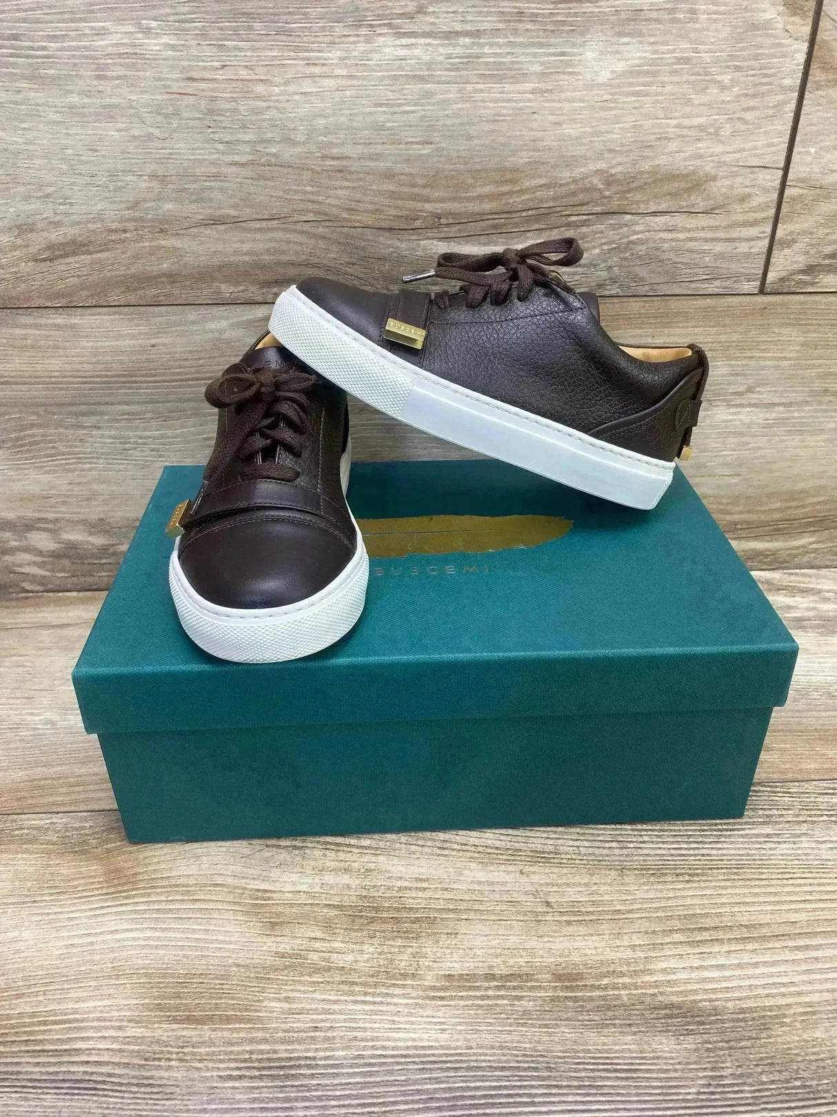 Buscemi Chocolate Low-top 50mm Trainers sz 12/12.5 - Me n Mommy To Be