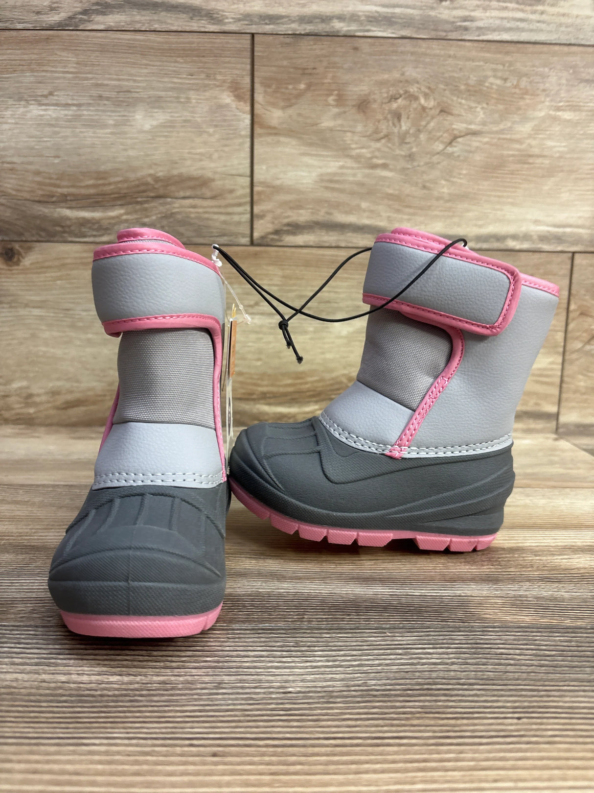 NEW Cat & Jack Lenny Winter Snow Boots Grey sz 6c