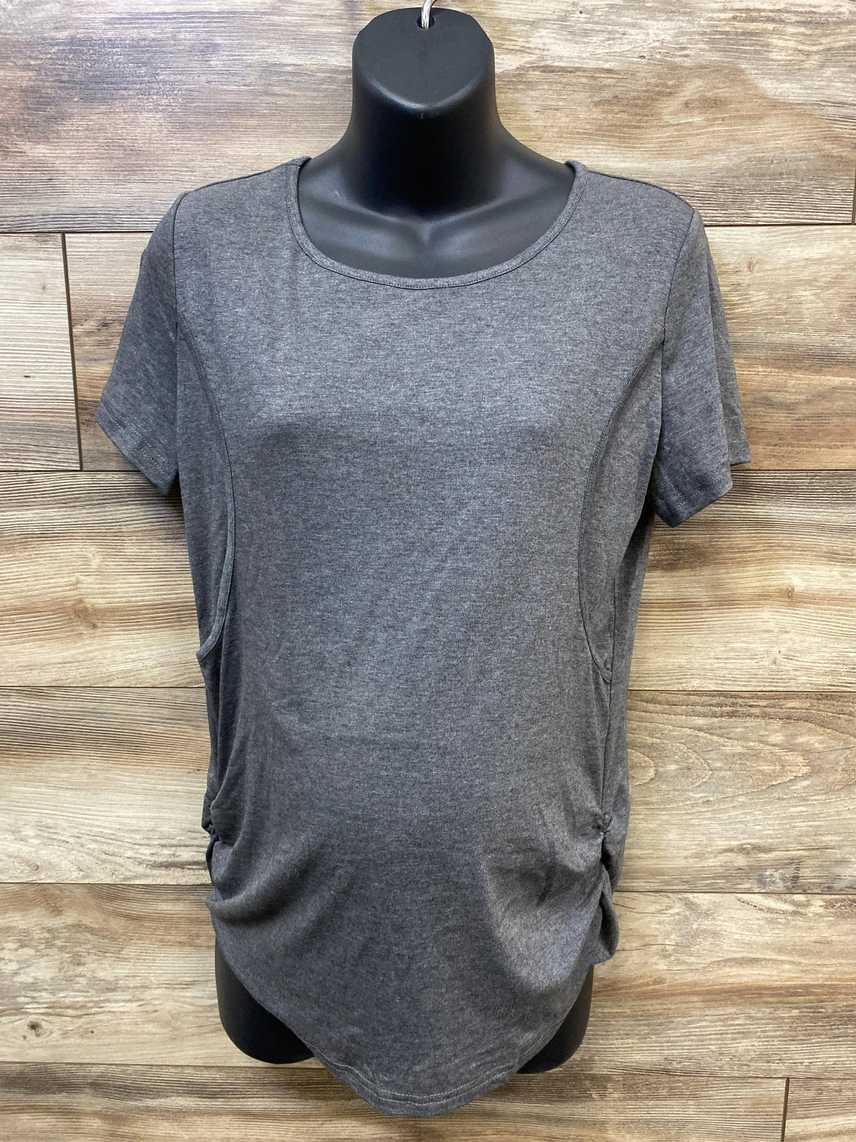 NEW Ficerd Maternity Nursing Shirt Grey sz Large - Me n Mommy To Be