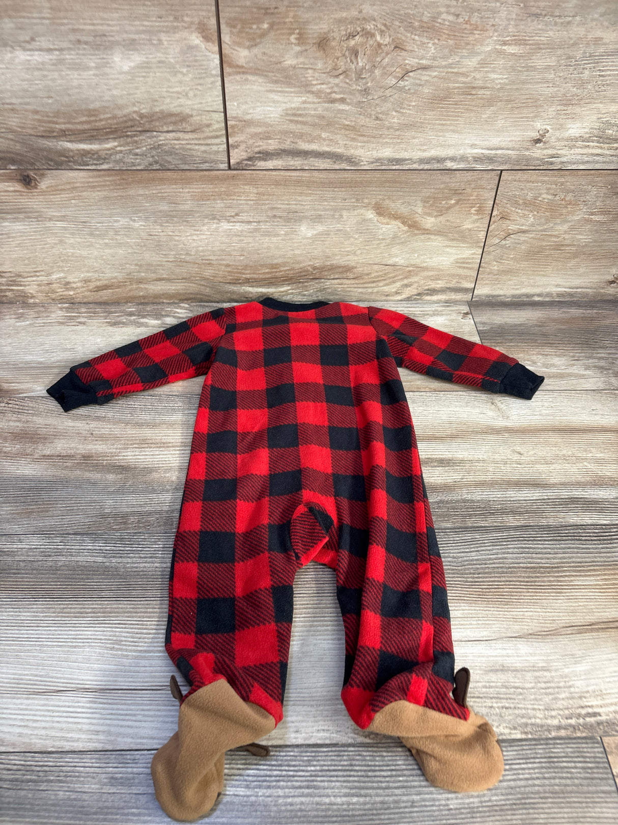 Carter's Plaid Blanket Sleeper Red sz 6m