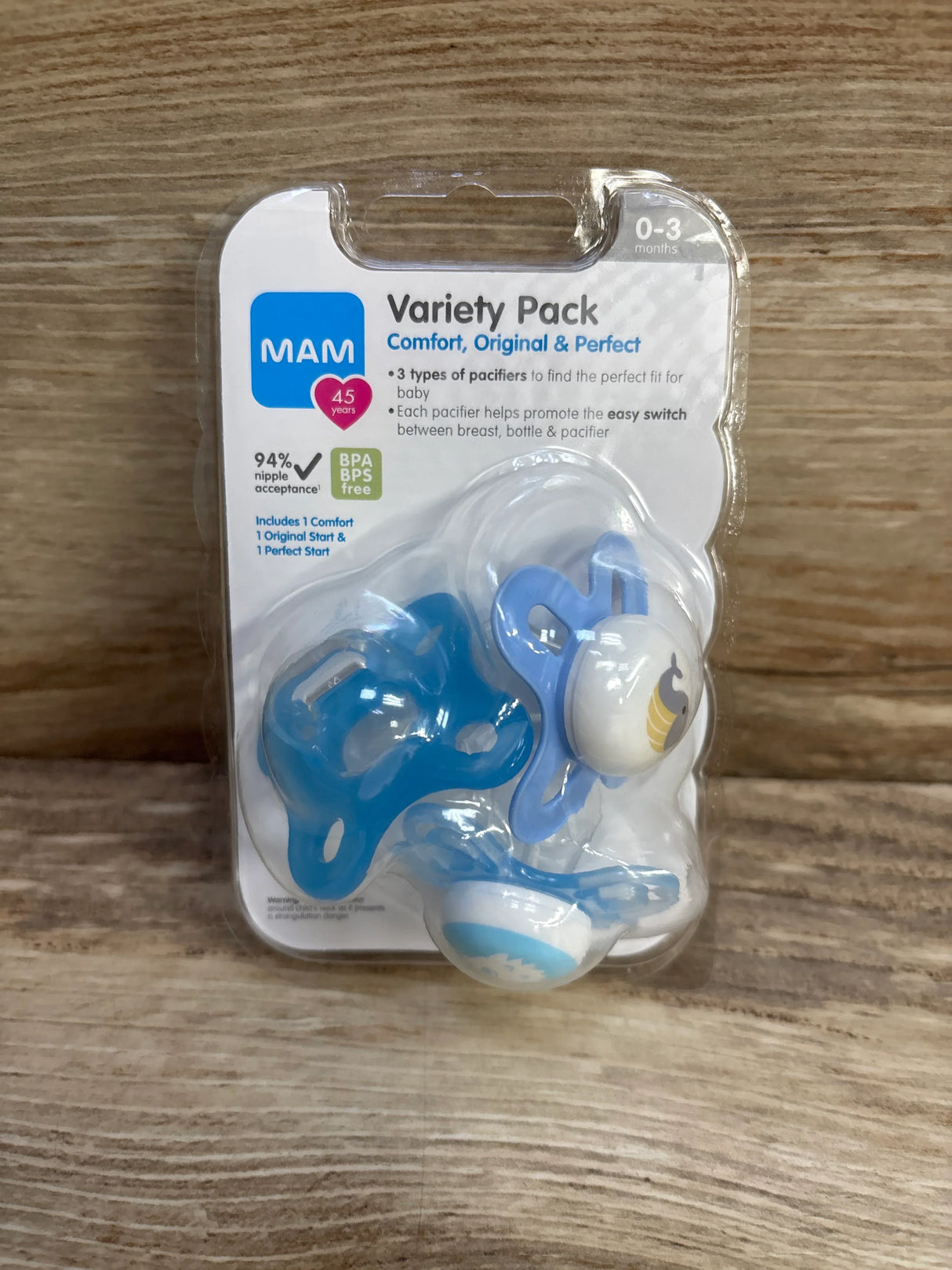 MAM Newborn Pacifier Variety Pack 3pk 0-3m - Me n Mommy To Be