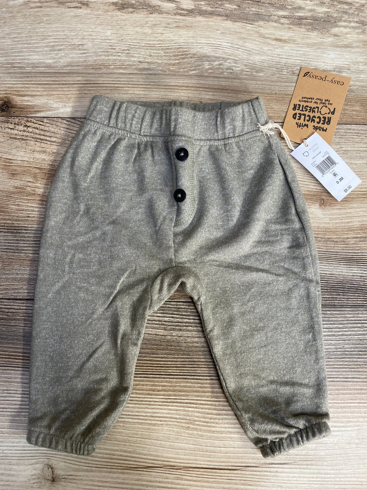 NEW Easy Peasy Pull On Pants Green sz 0-3m