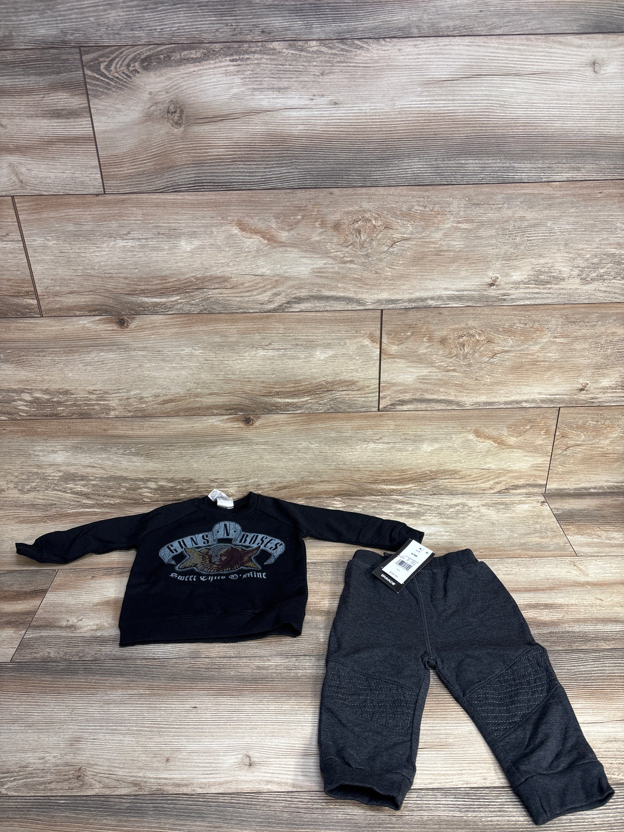 NEW Guns 'N' Roses 2pc Sweatshirt & Jogger Set Black sz 6-9m