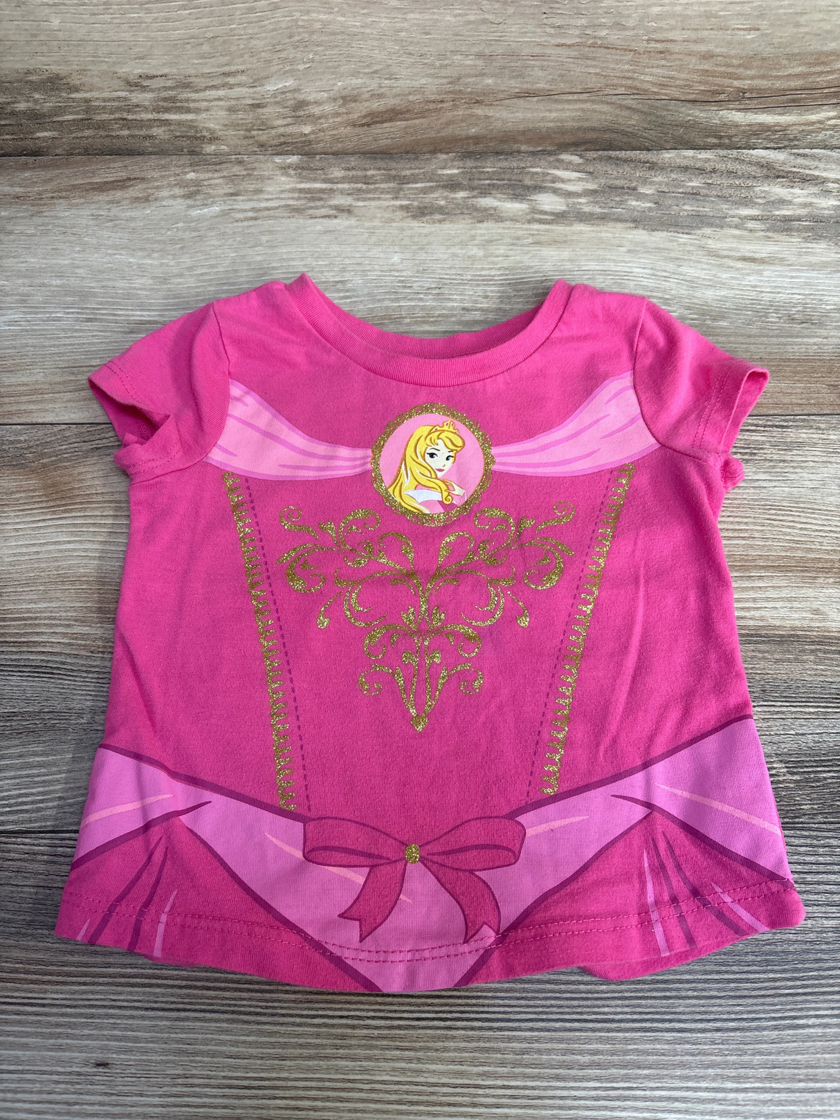 Disney Princes Aurora Shirt Pink sz 2T
