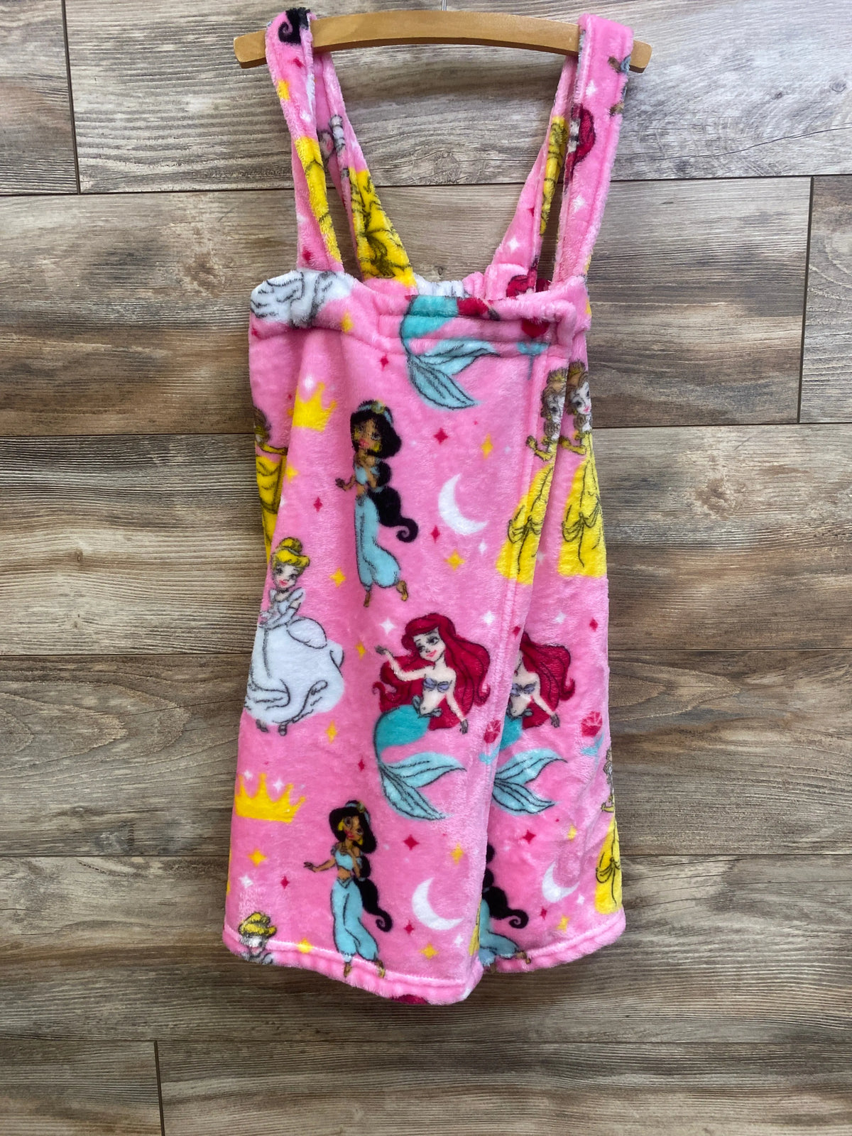 Disney Princess Plush Strap Bath Wrap Pink sz 4T+